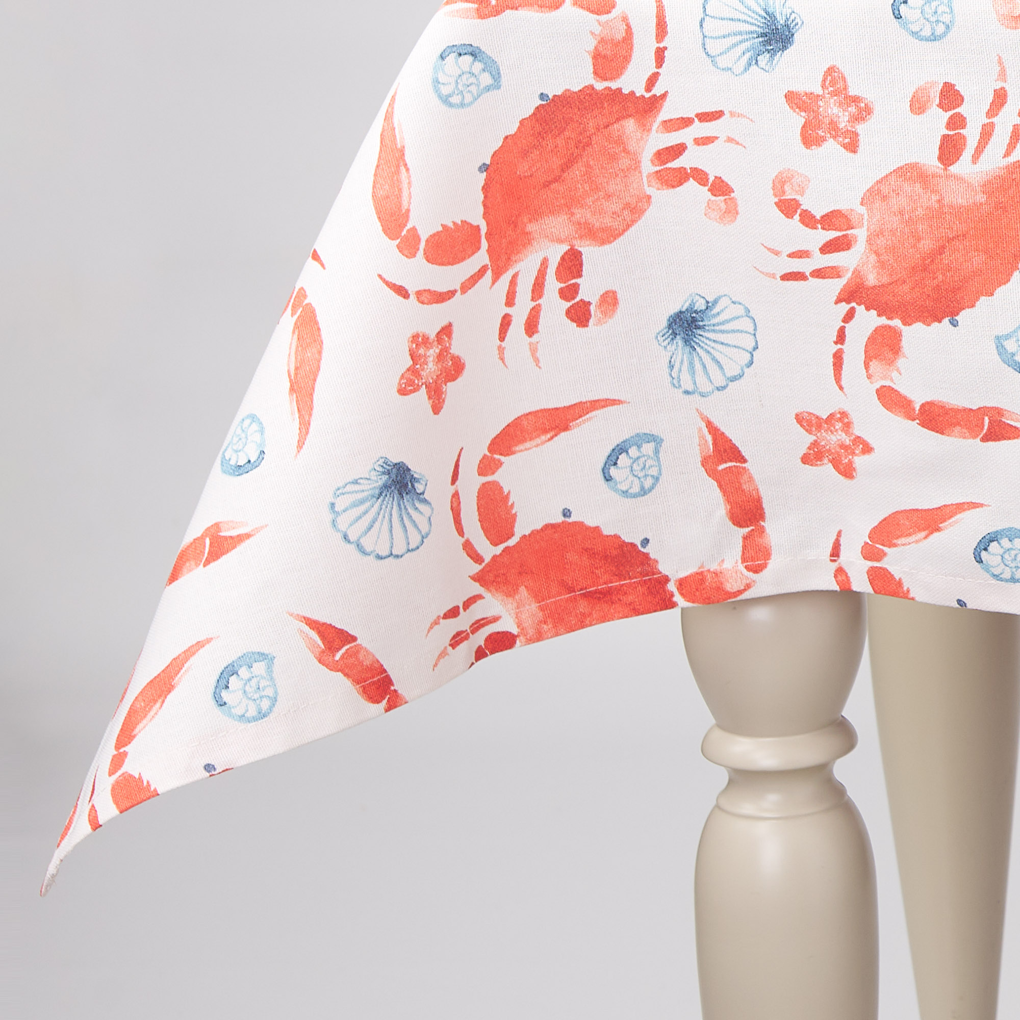 Claudia Tablecloth in Red Crab Panama rosso Casa Giulia