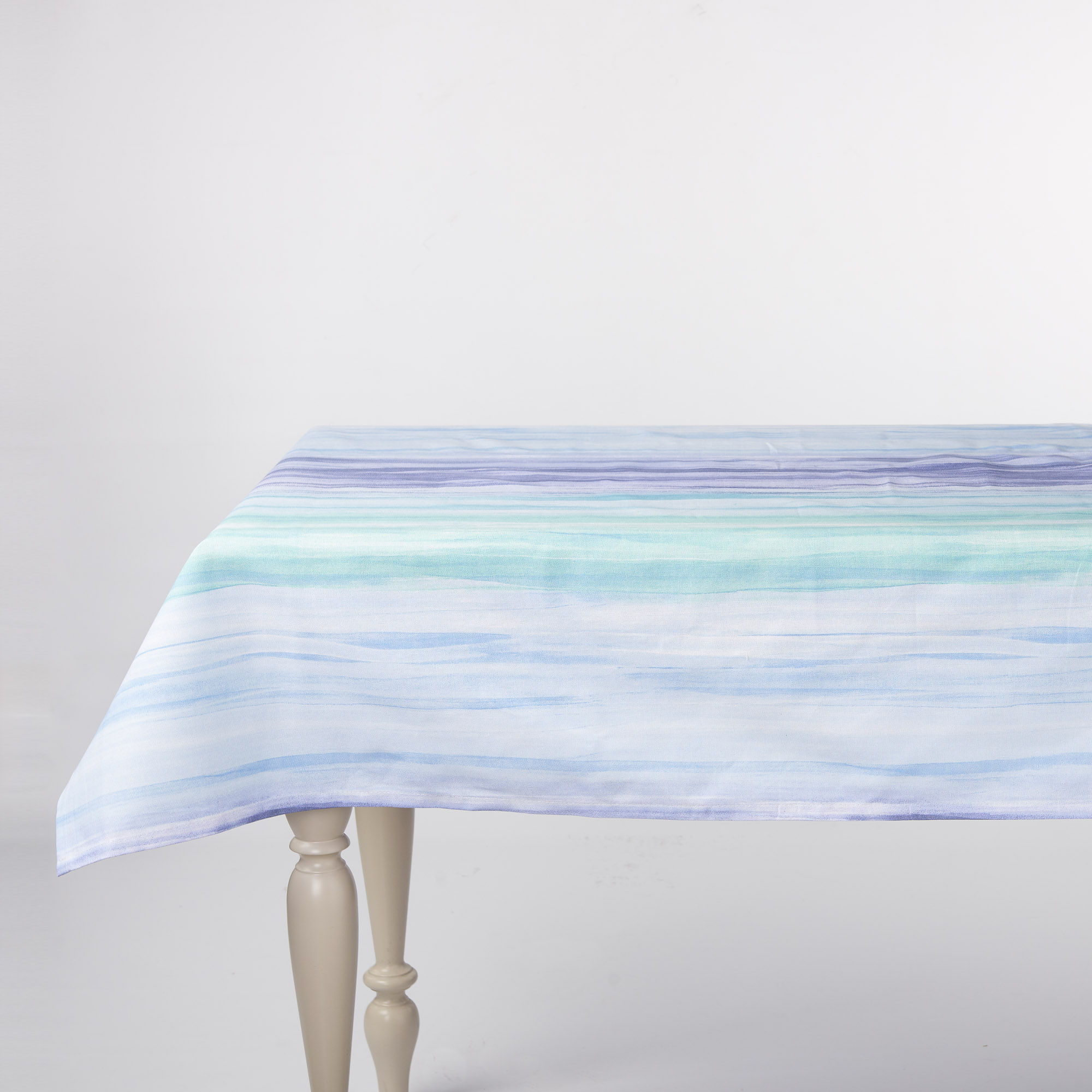 Claudia Tablecloth in Panama Sax Blue blu Casa Giulia