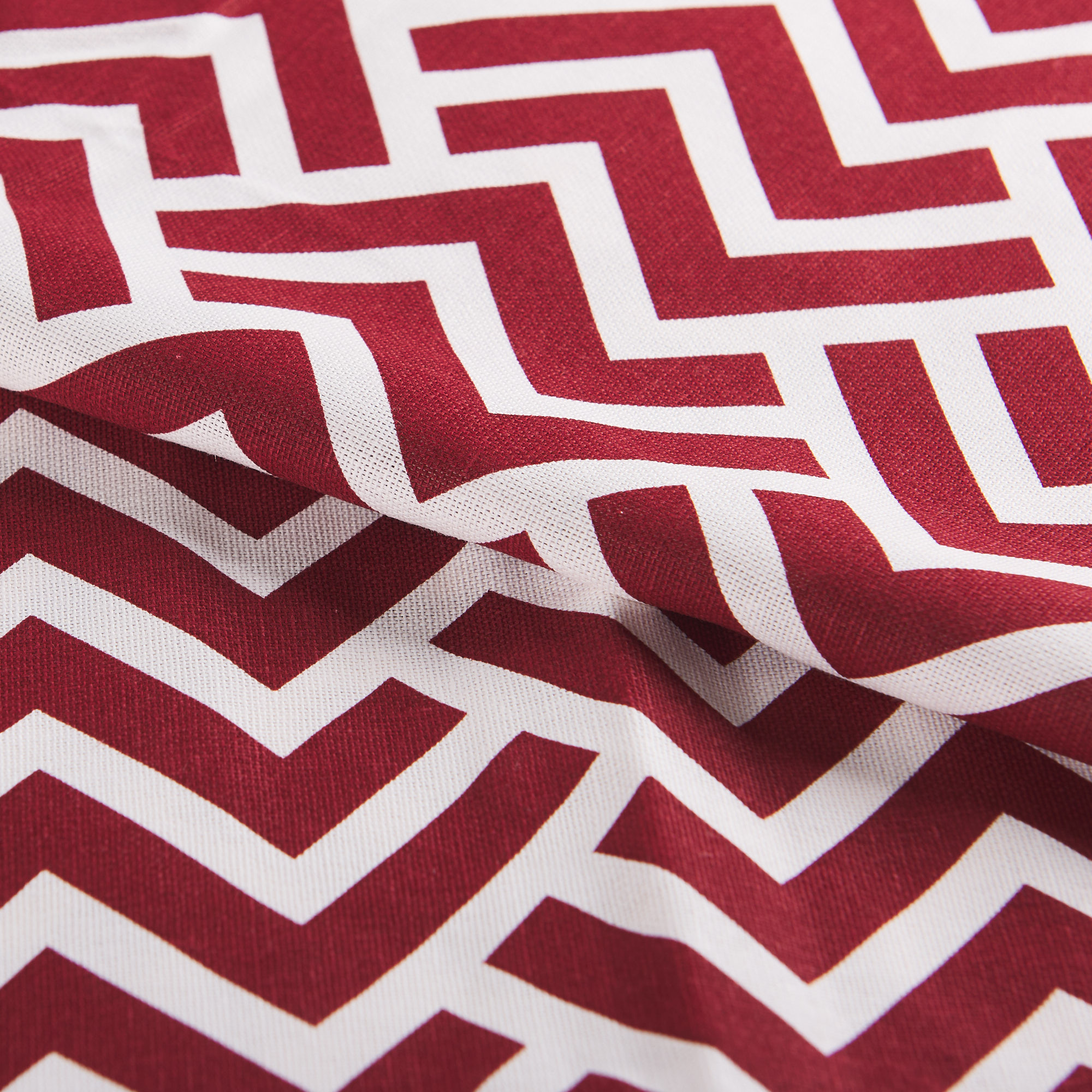 Claudia Tablecloth in Panama Zig Zag Red rosso Casa Giulia