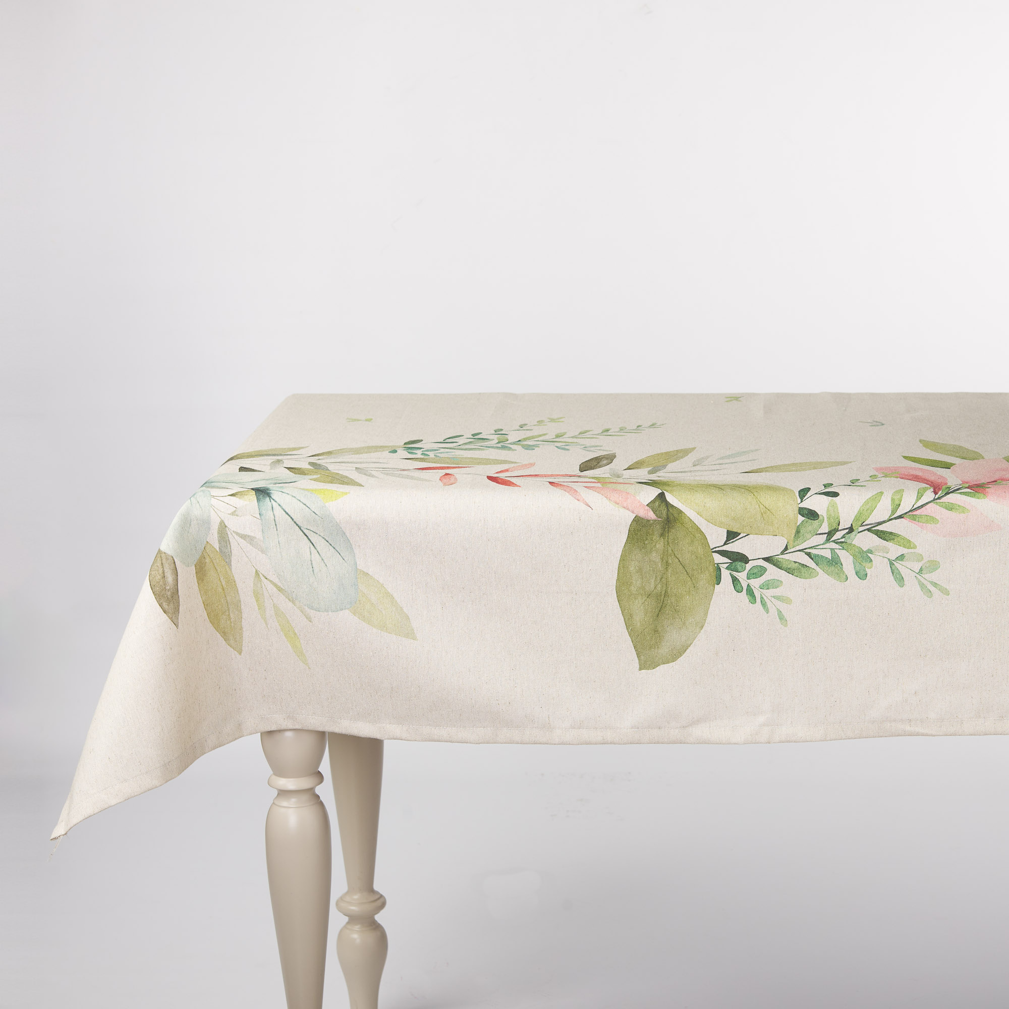 Tovaglia In Lino Grezzo Verde Foglia Con Frange 152x305 Cm – Perfetta Per Ristoranti, Casa E Festa Rustica