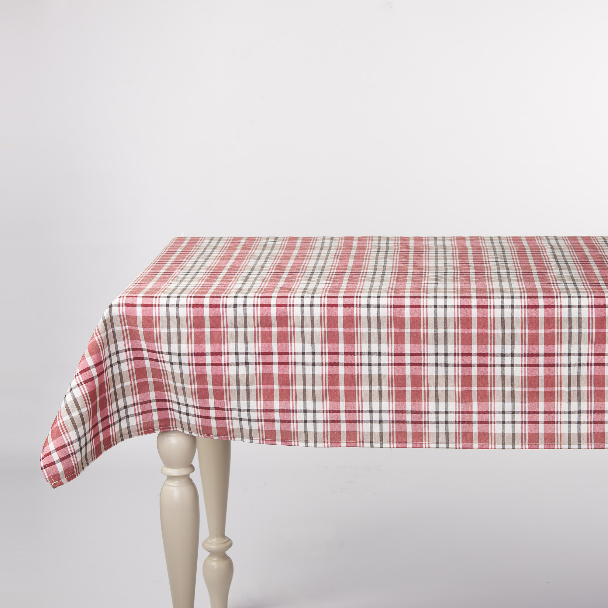 Scottish Madras Tablecloth rosso Maè