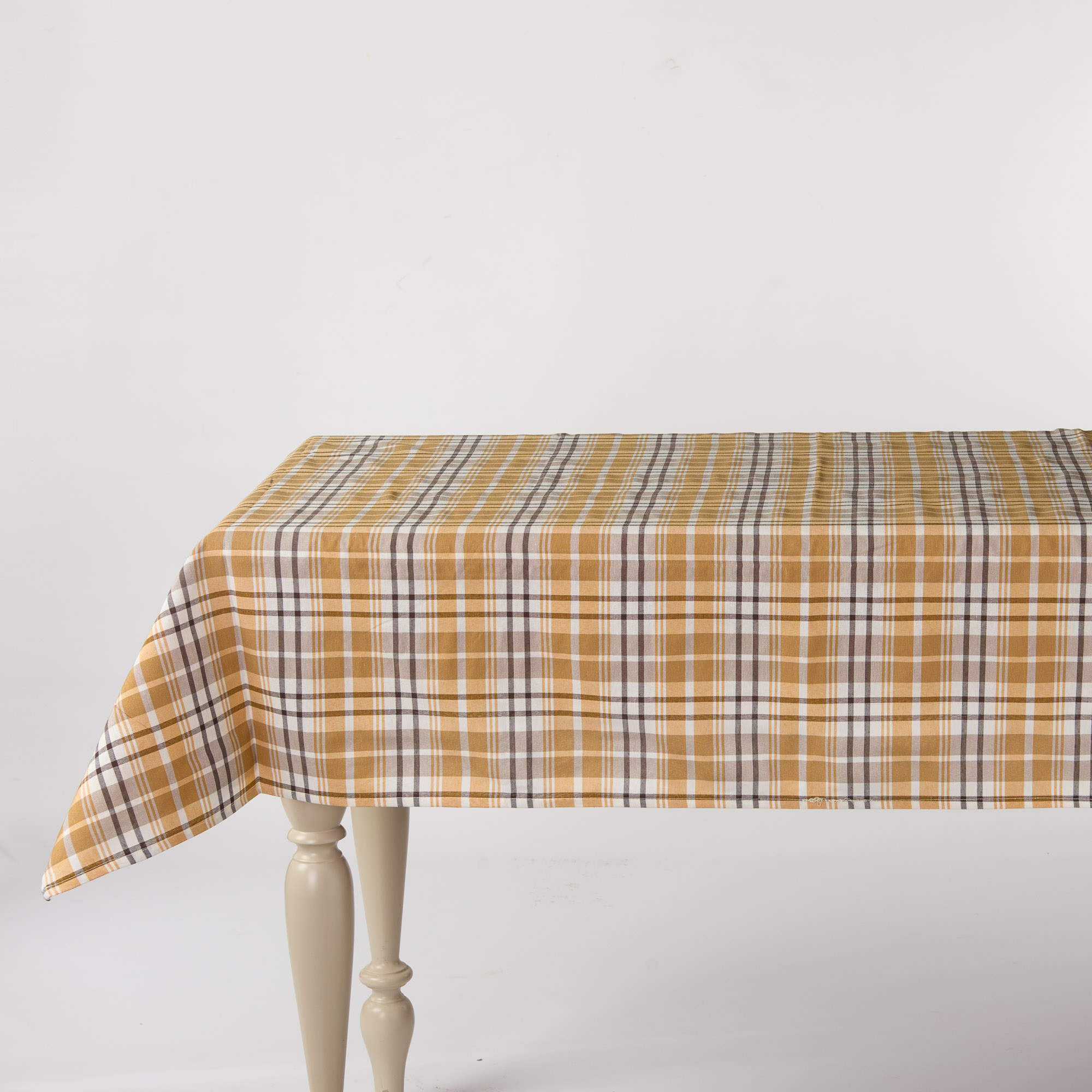 Scottish Madras Tablecloth ocra Maè