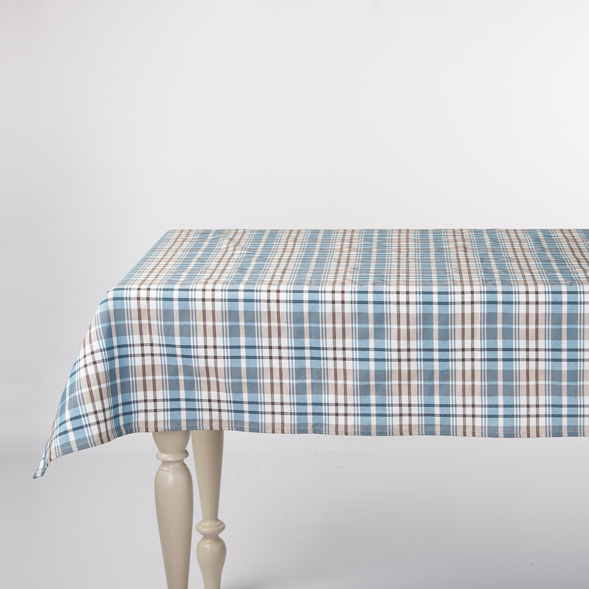 Scottish Madras Tablecloth blu Maè