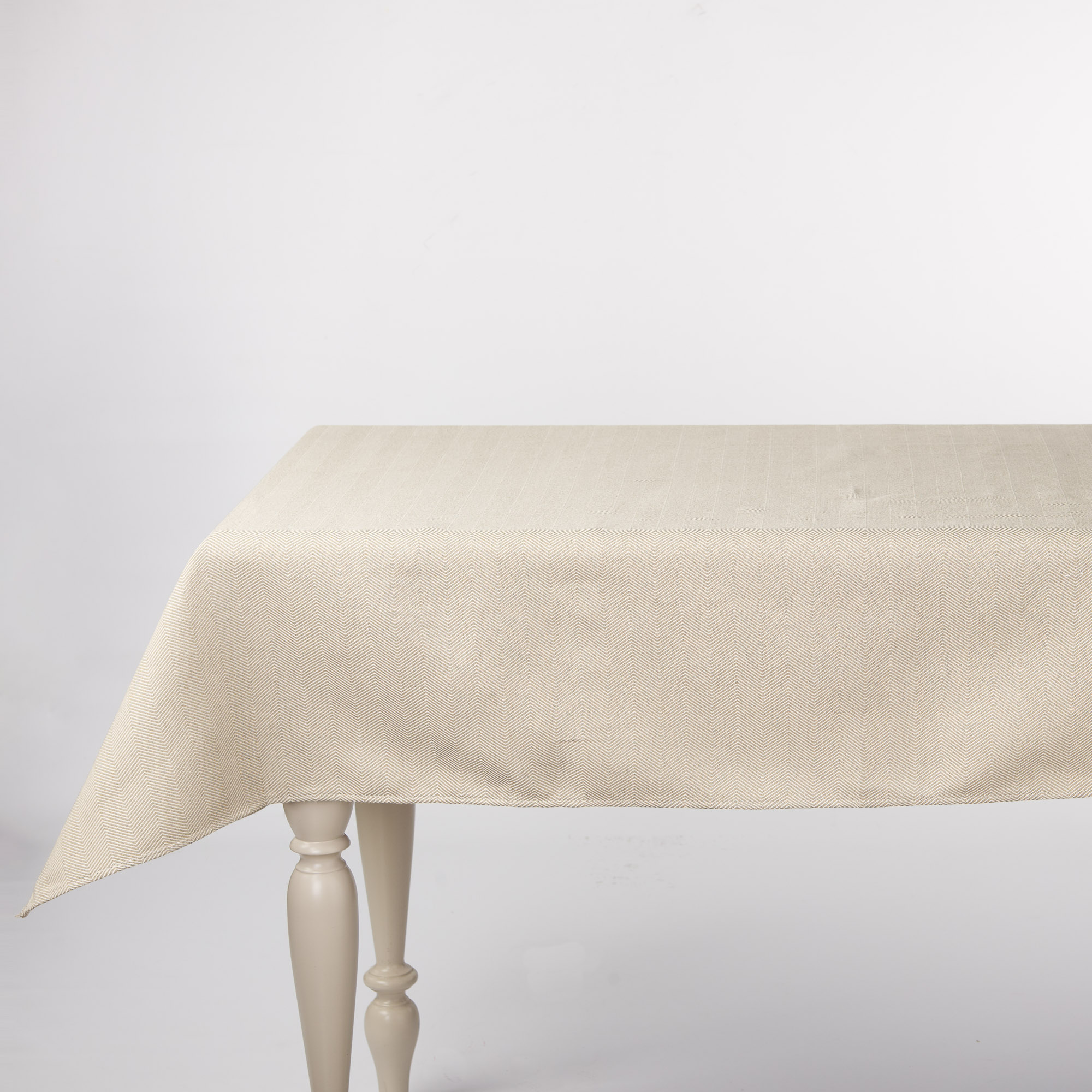 Madras Zig Zag Tablecloth grigio Maè