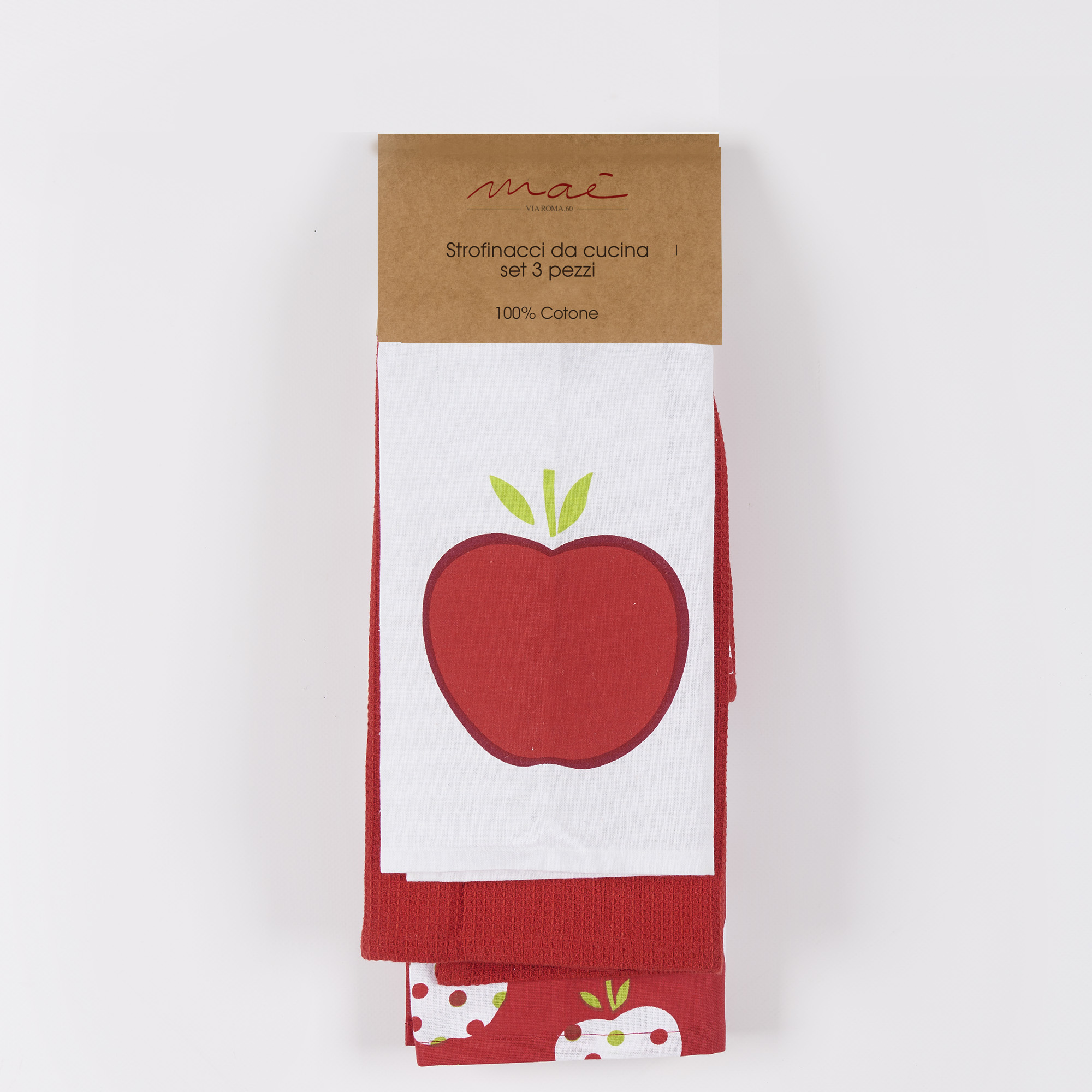 Tris Strofinacci Apple multicolor Maè