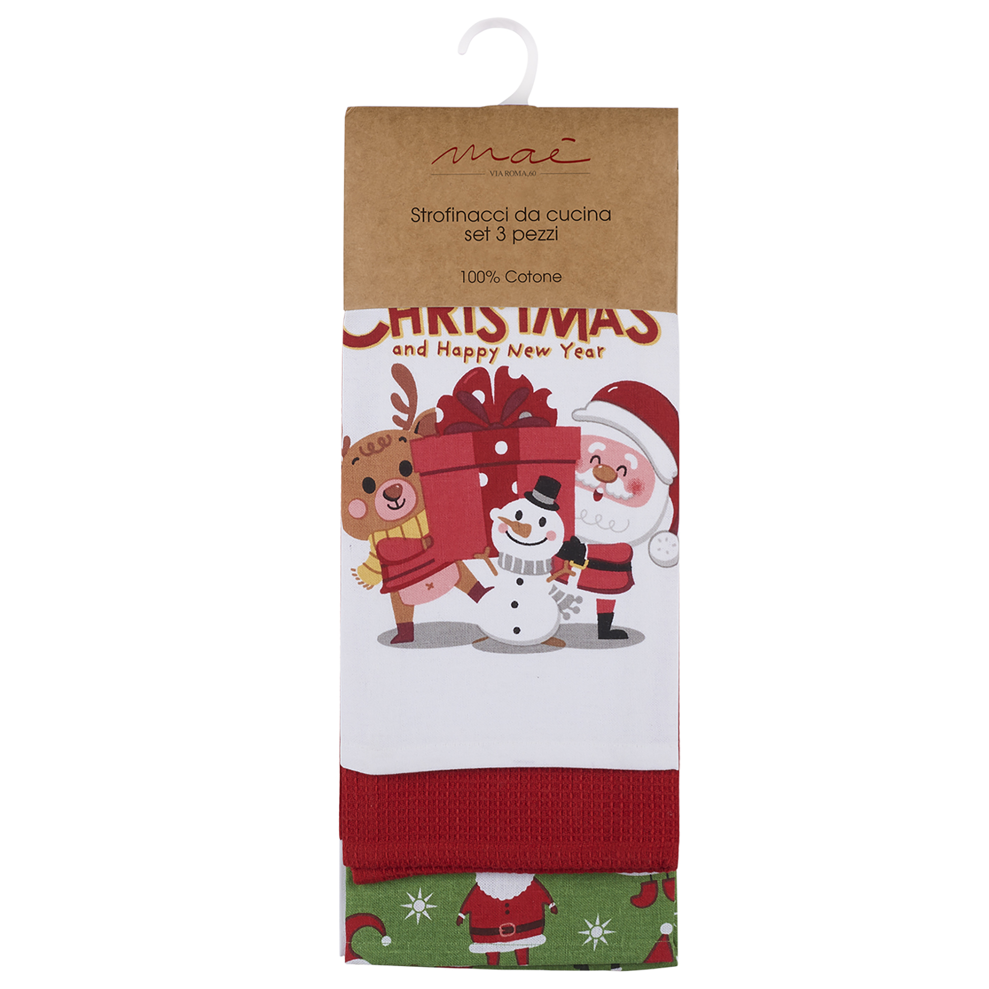 Чайные полотенца Xmas Time Christmas Чайные полотенца Xmas Time Santa Package multicolor Maè