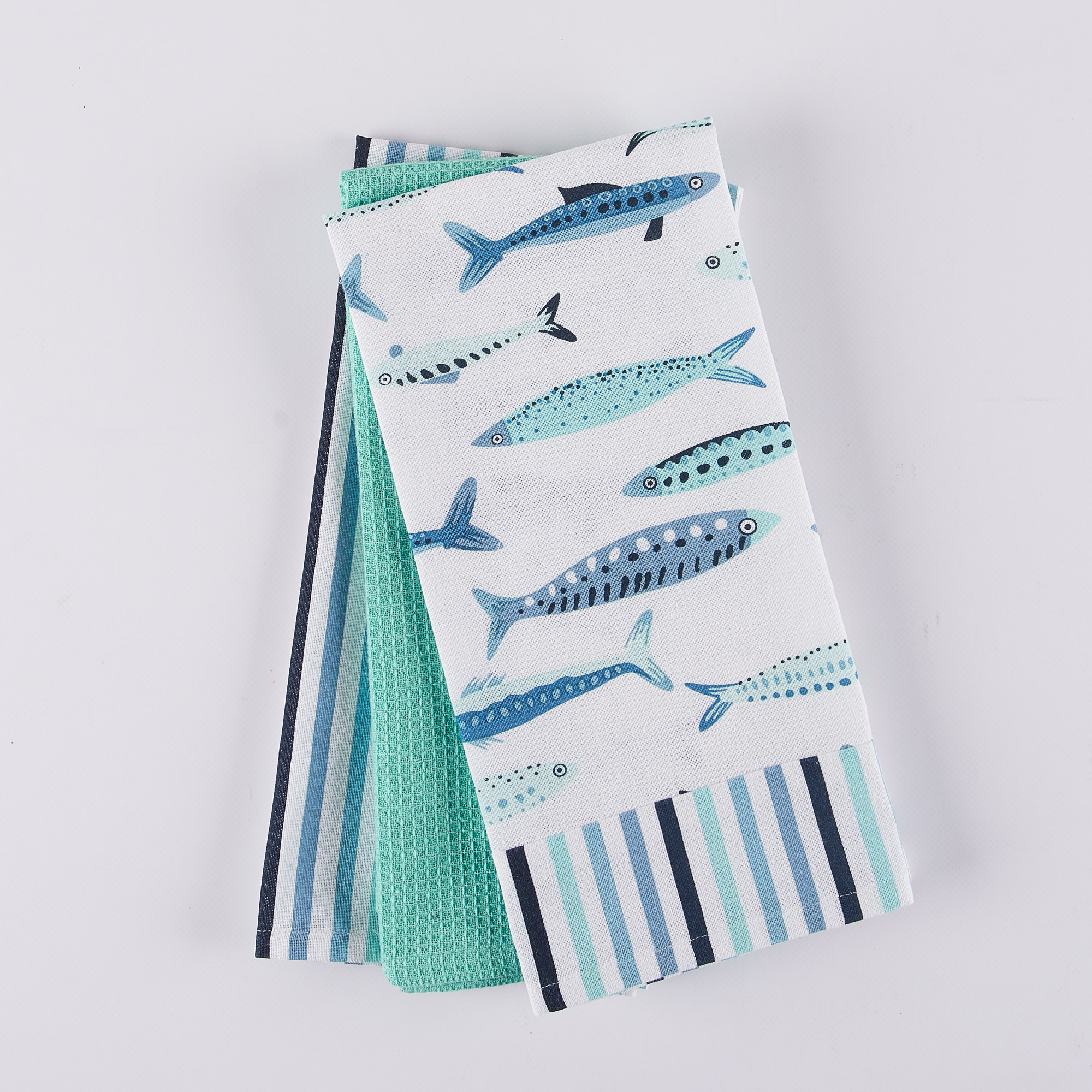 Tris Strofinacci Pesci Everyday multicolor Maè