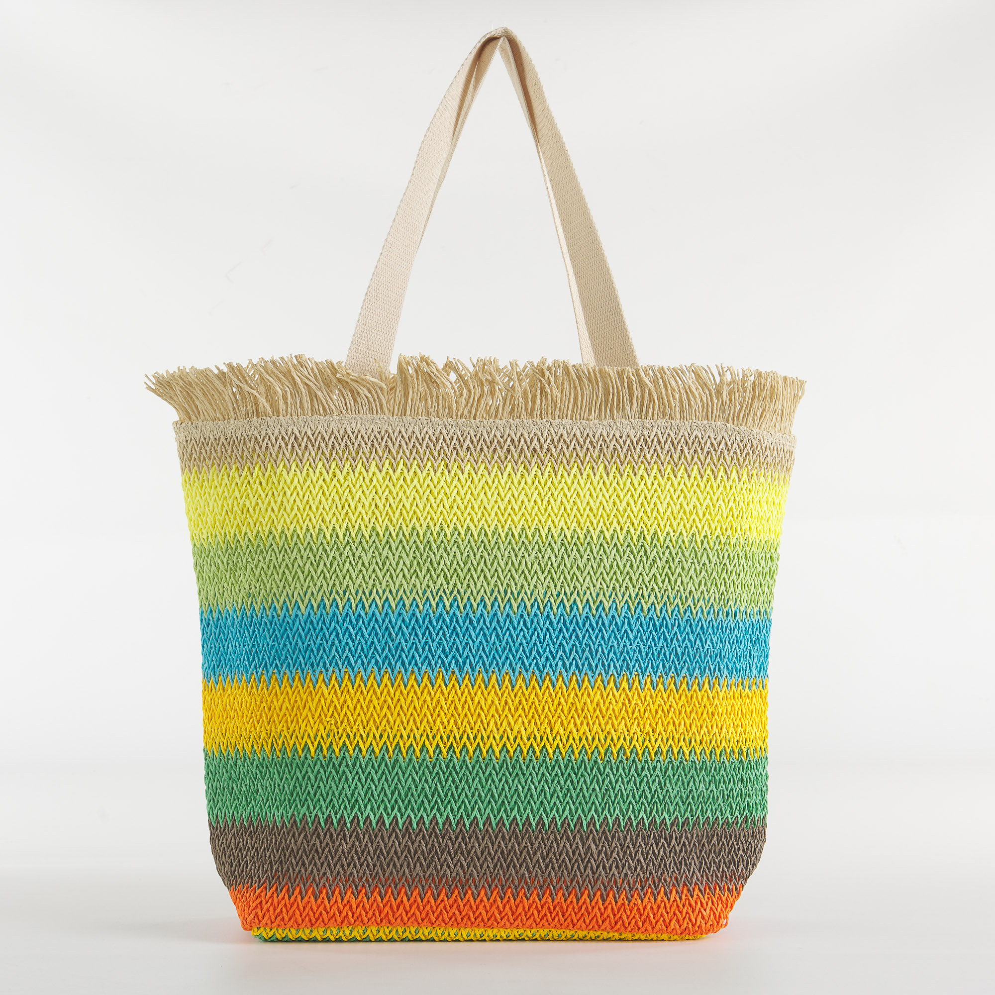 Пляжная сумка цвета пастельной радуги multicolor Maè
