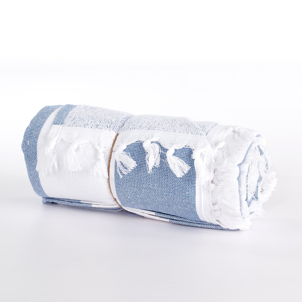 Полотенце Fouta с микроспонжем из полиэтилена jeans Maè