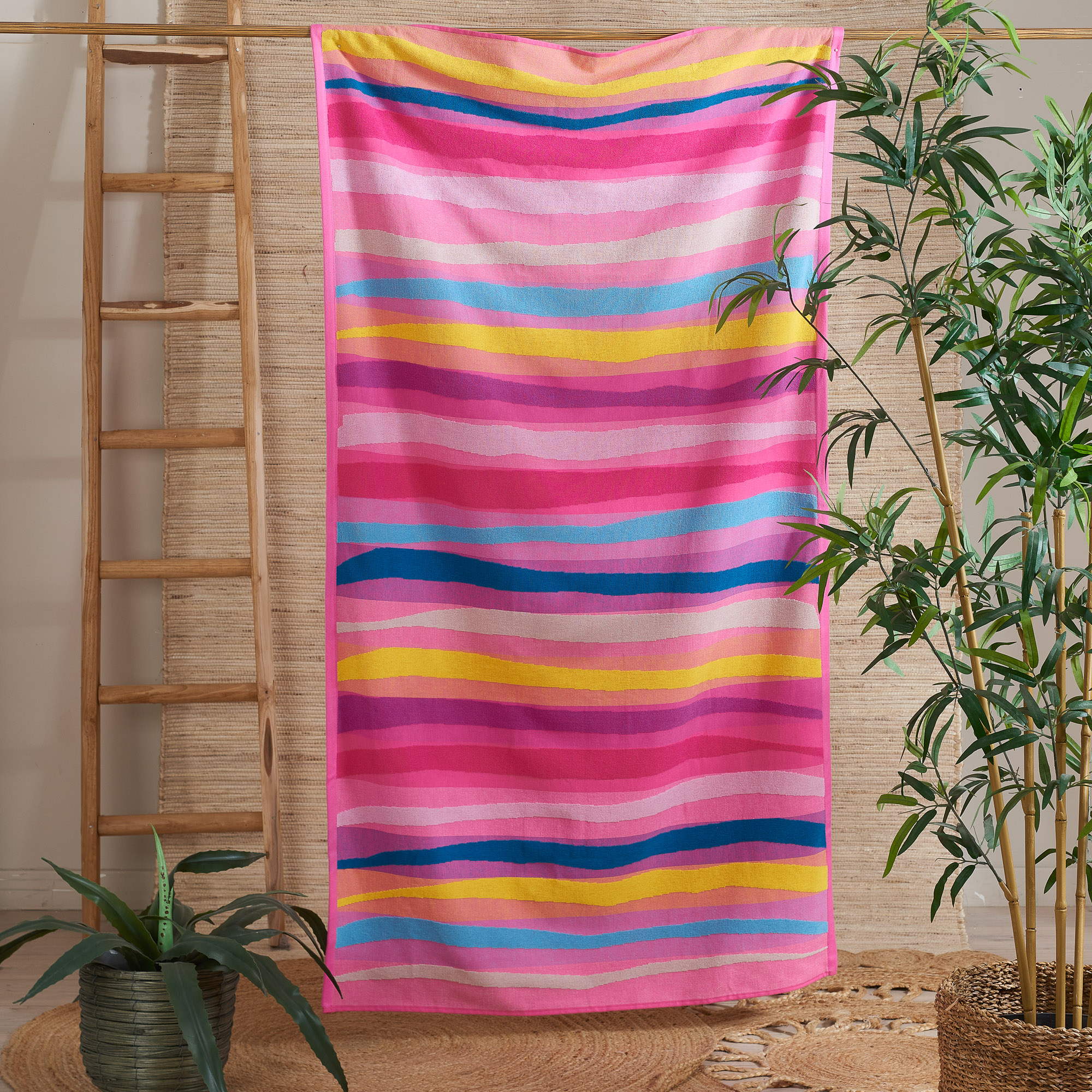 Пляжное полотенце Riga Color с микроспонжем multicolor Maè