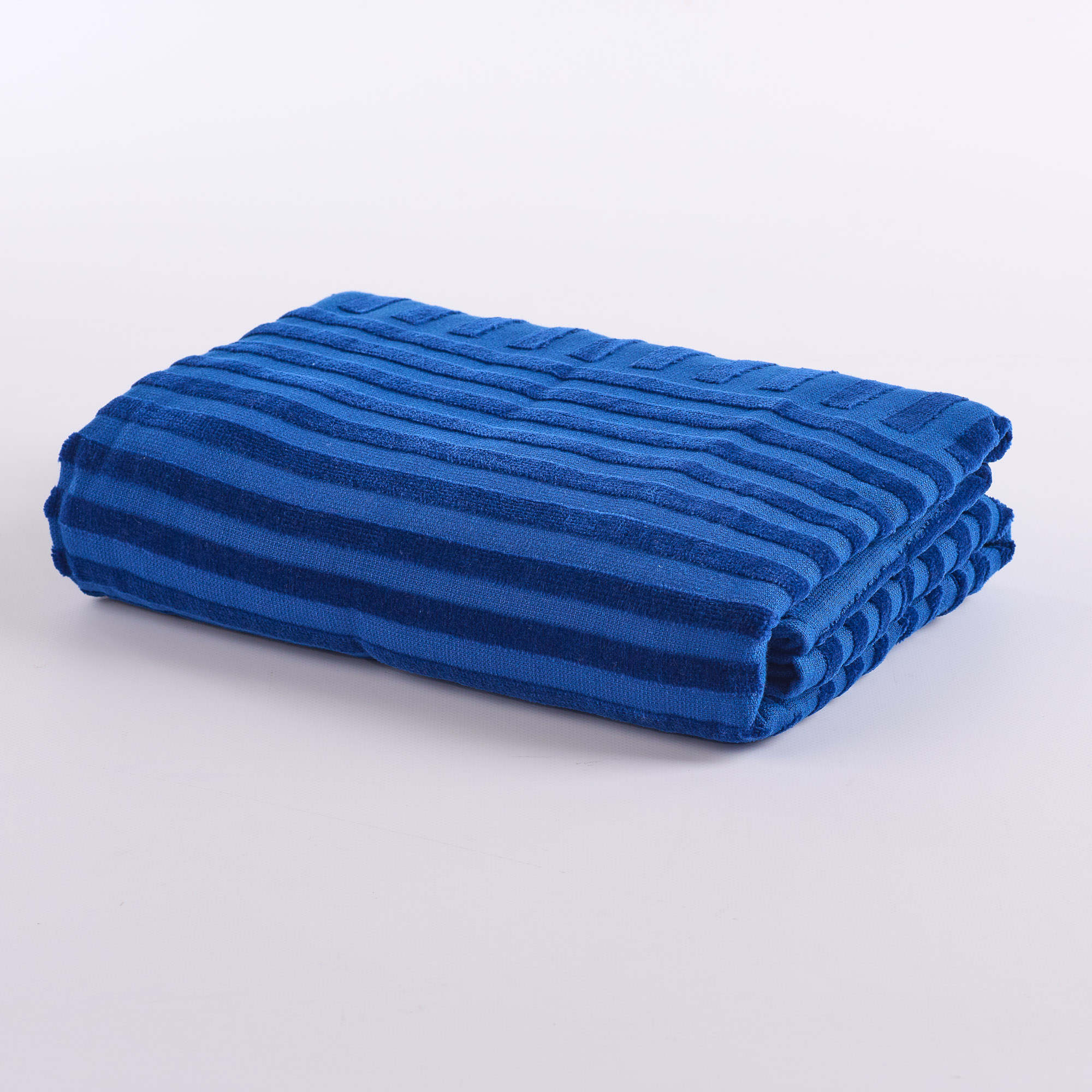 Telo mare Jacquard Geo blu Via Roma 60