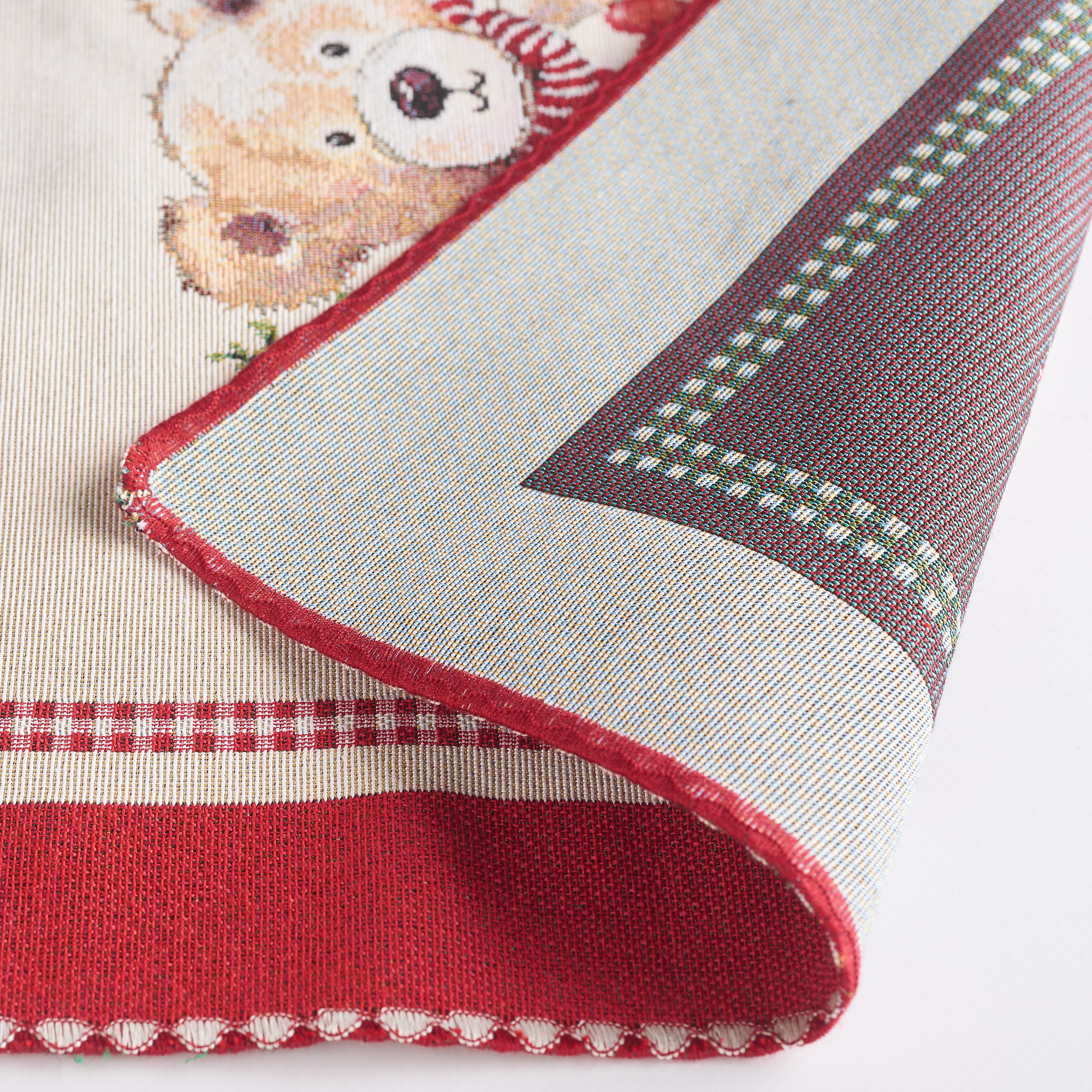 Gobelin Teddy Christmas Centerpiece multicolor Maè