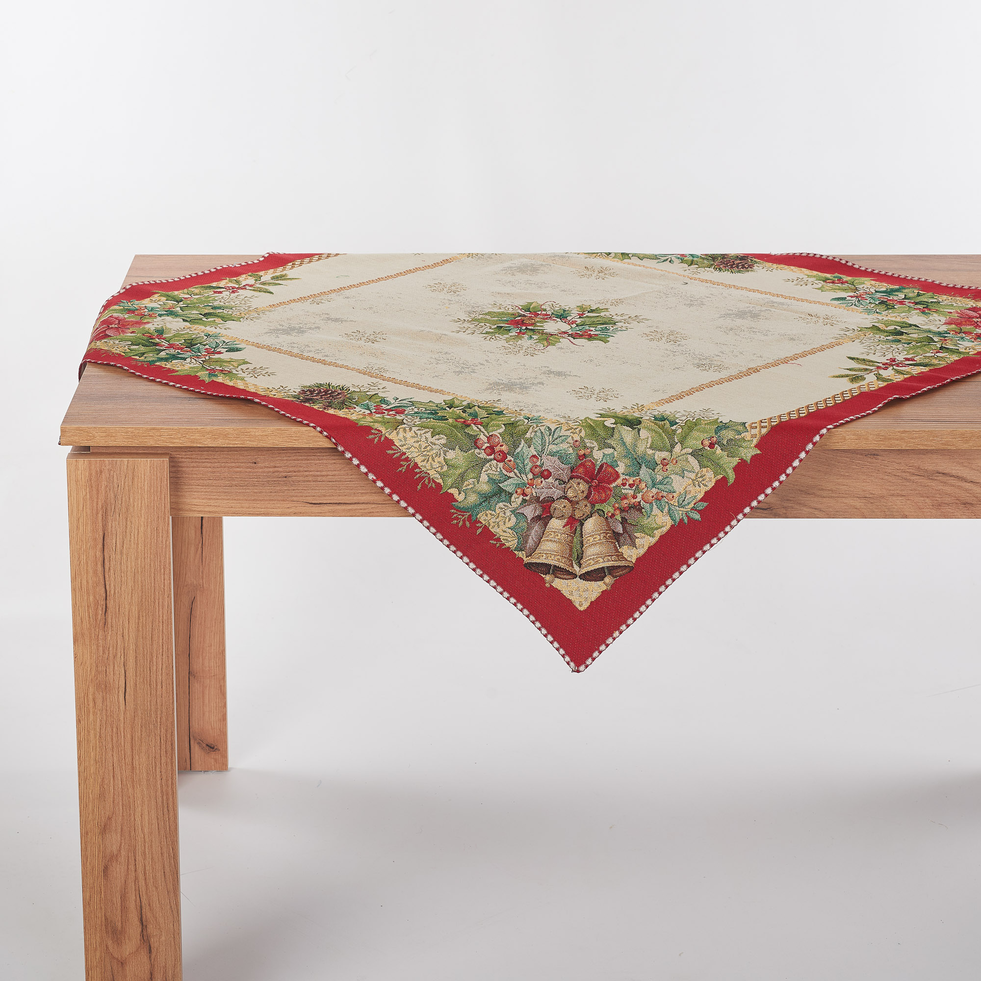 Centrotavola Natale Gobelin Vischio multicolor Maè