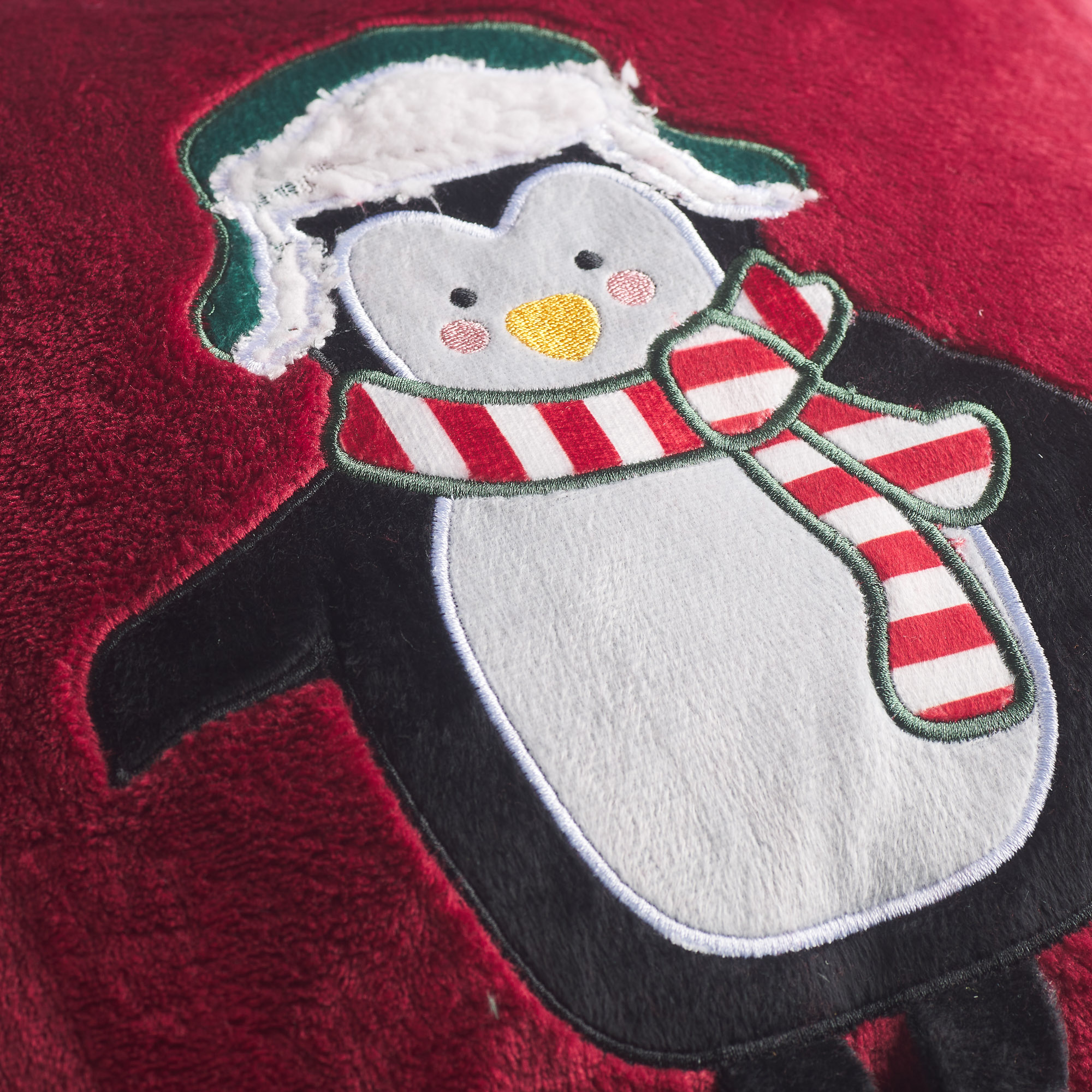 Foderina Arredo Natale Pinguino rosso Maè