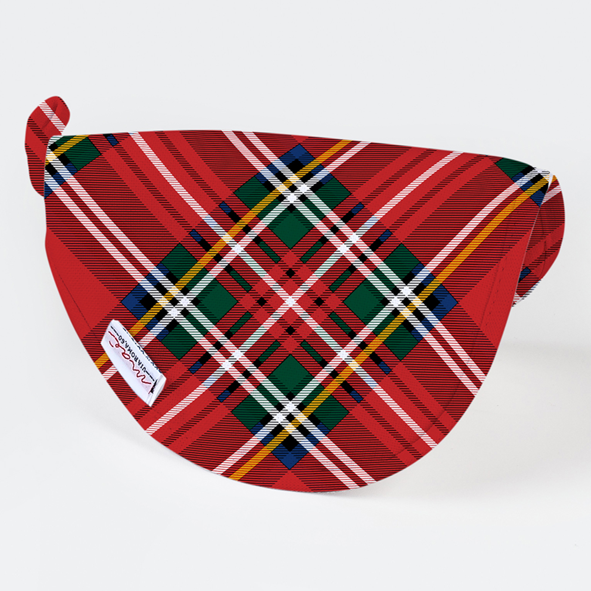 Держатель для кастрюли Tartan Christmas Cone rosso Maè