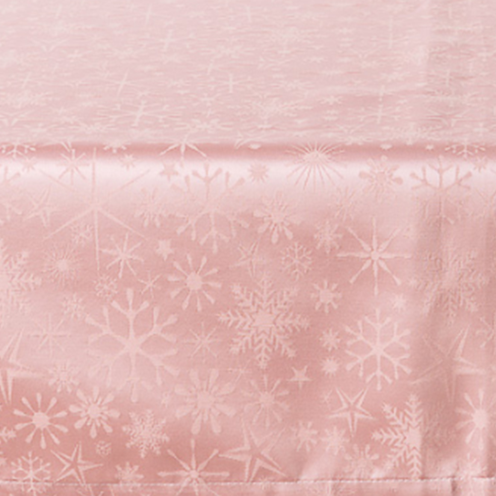 Jacquard-Schneeflocken-Weihnachts-Läufer rosa Maè