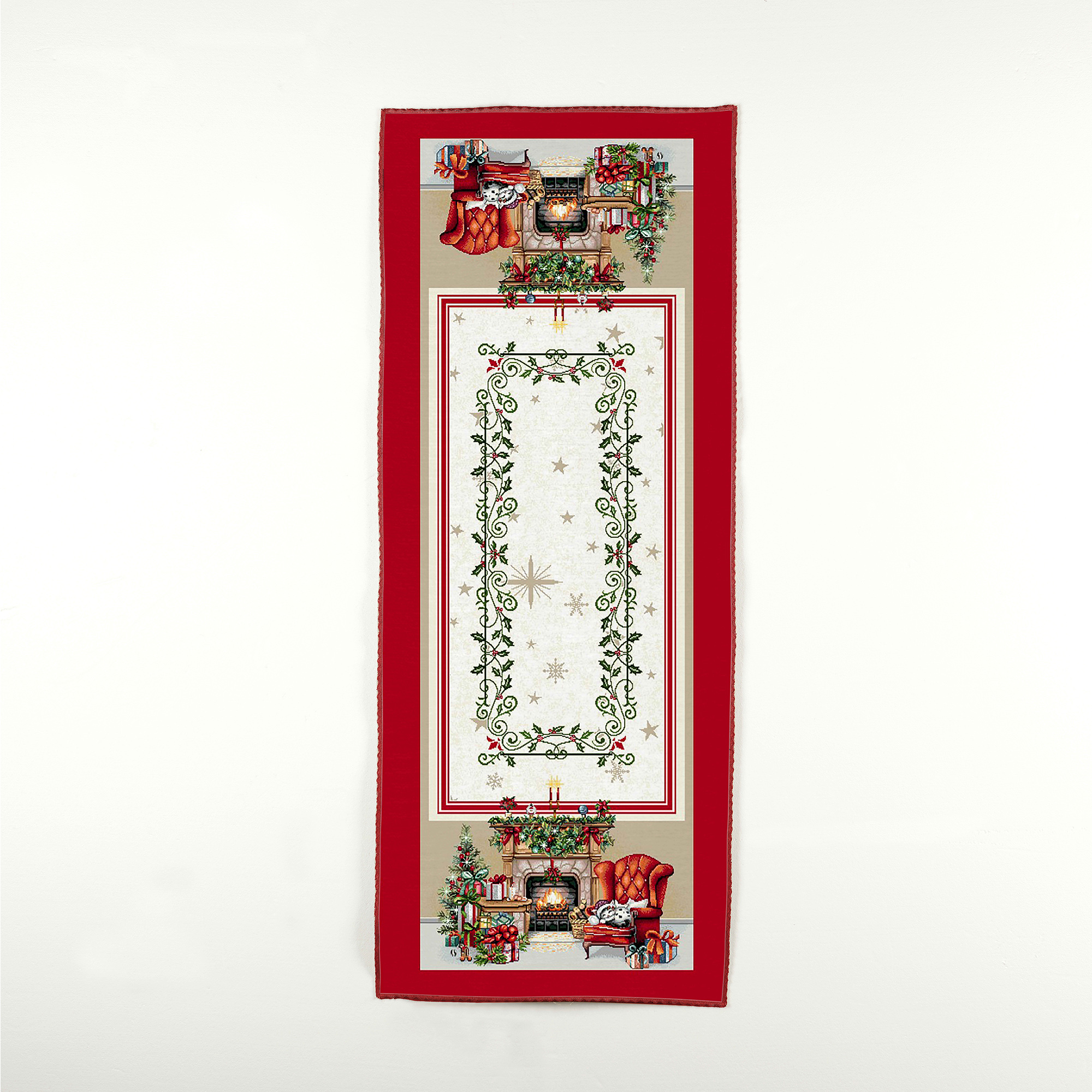 Gobelin Fireplace Christmas Runner multicolor Maè