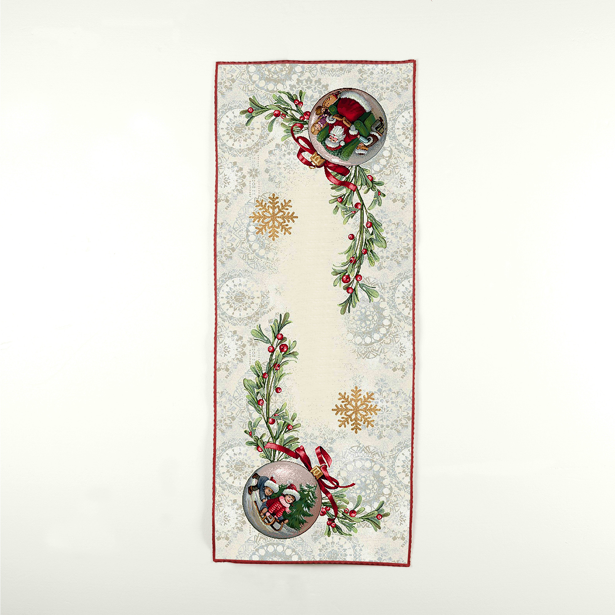 Gobelin Christmas Garland Runner multicolor Maè