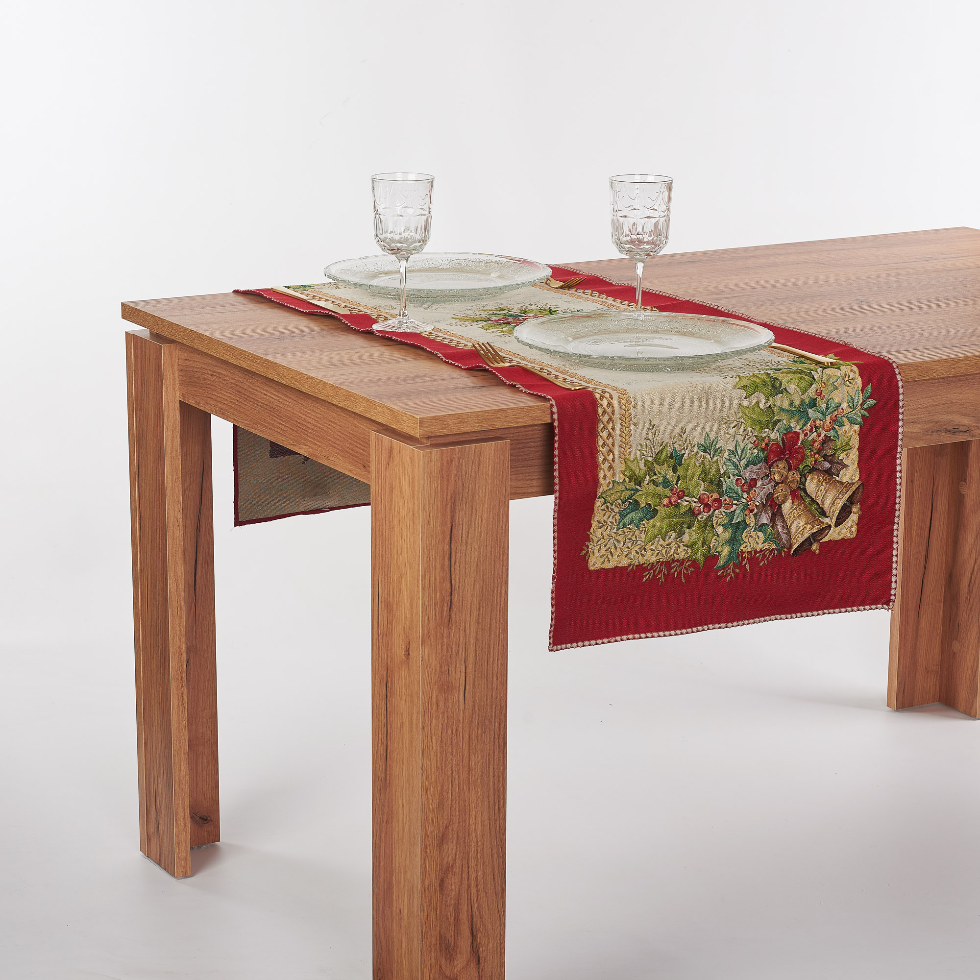 Runner Natale Gobelin Vischio multicolor Maè