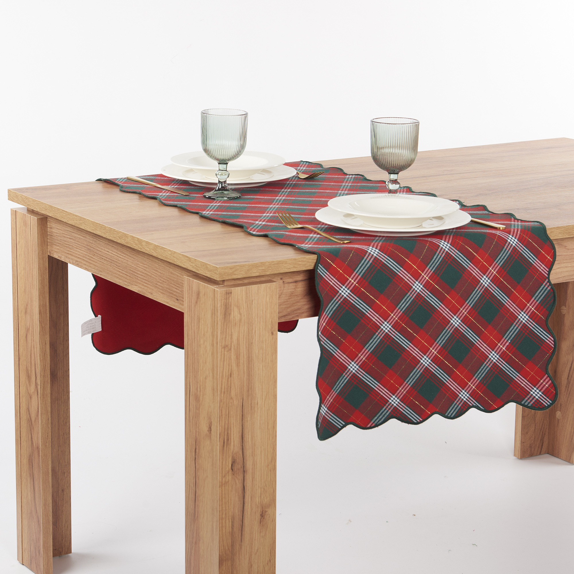 Runner Natale Xmas Time Scozzese Smerlo rosso Maè