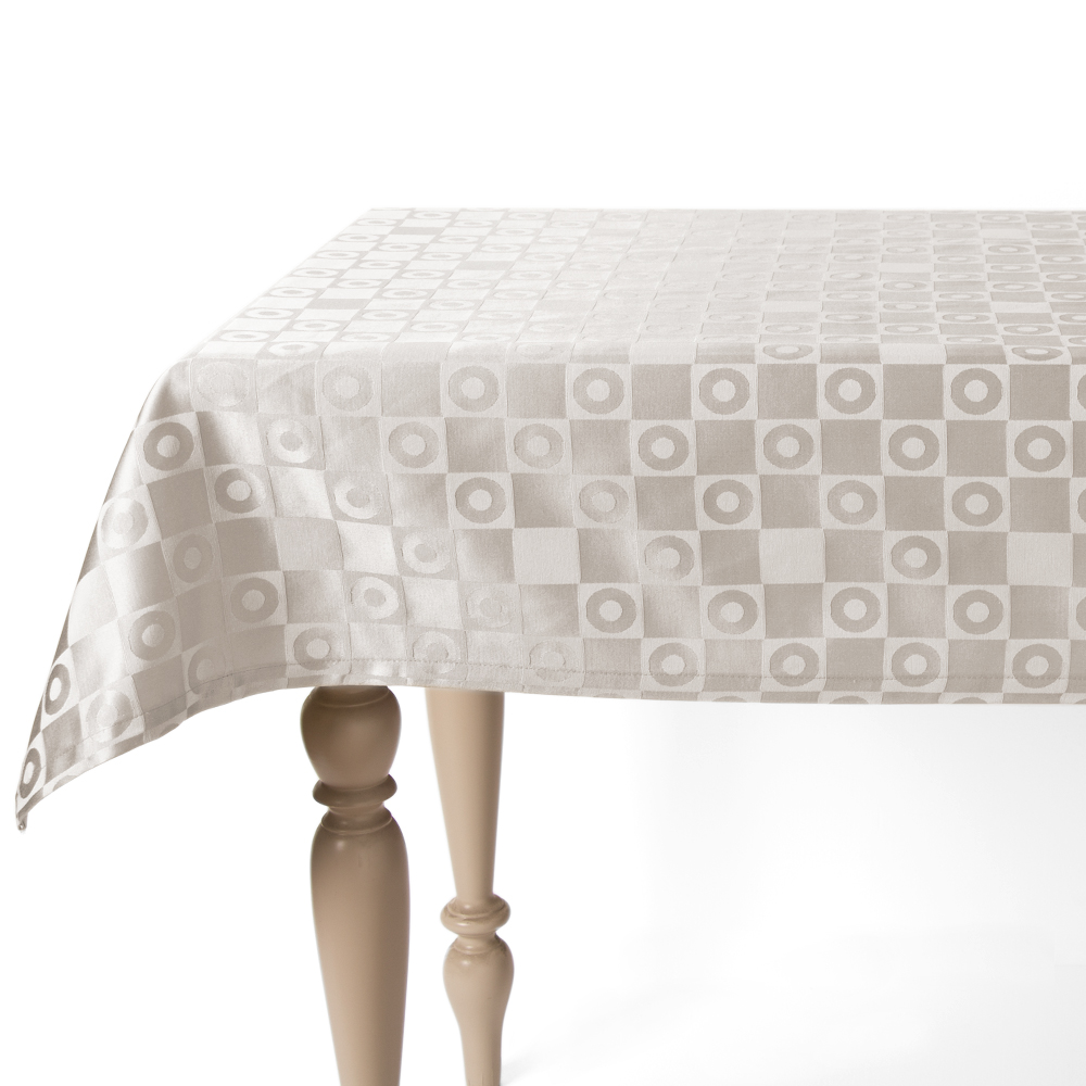 Tovaglia Antimacchia Natale Luis Jacquard bianco Maè