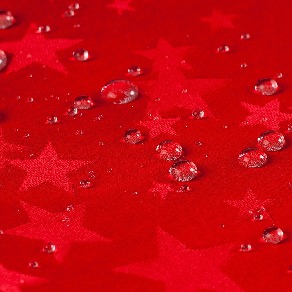 Christmas Midnight Jacquard Anti Stain Tablecloth rosso Maè