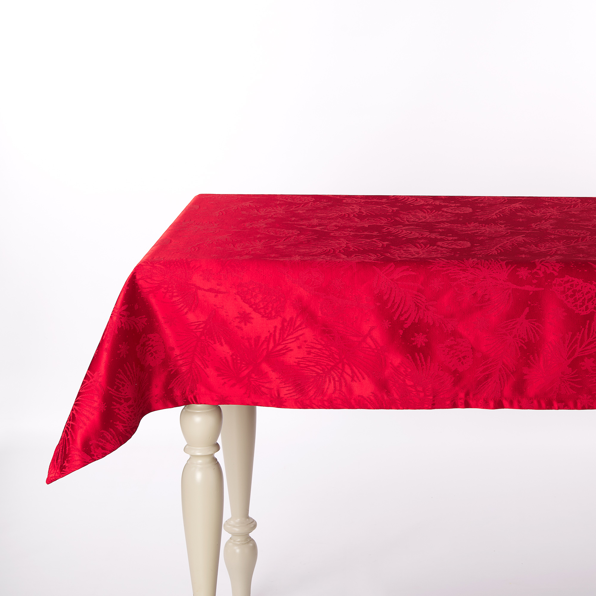 Nadin Jacquard Christmas Anti Stain Tablecloth rosso Maè