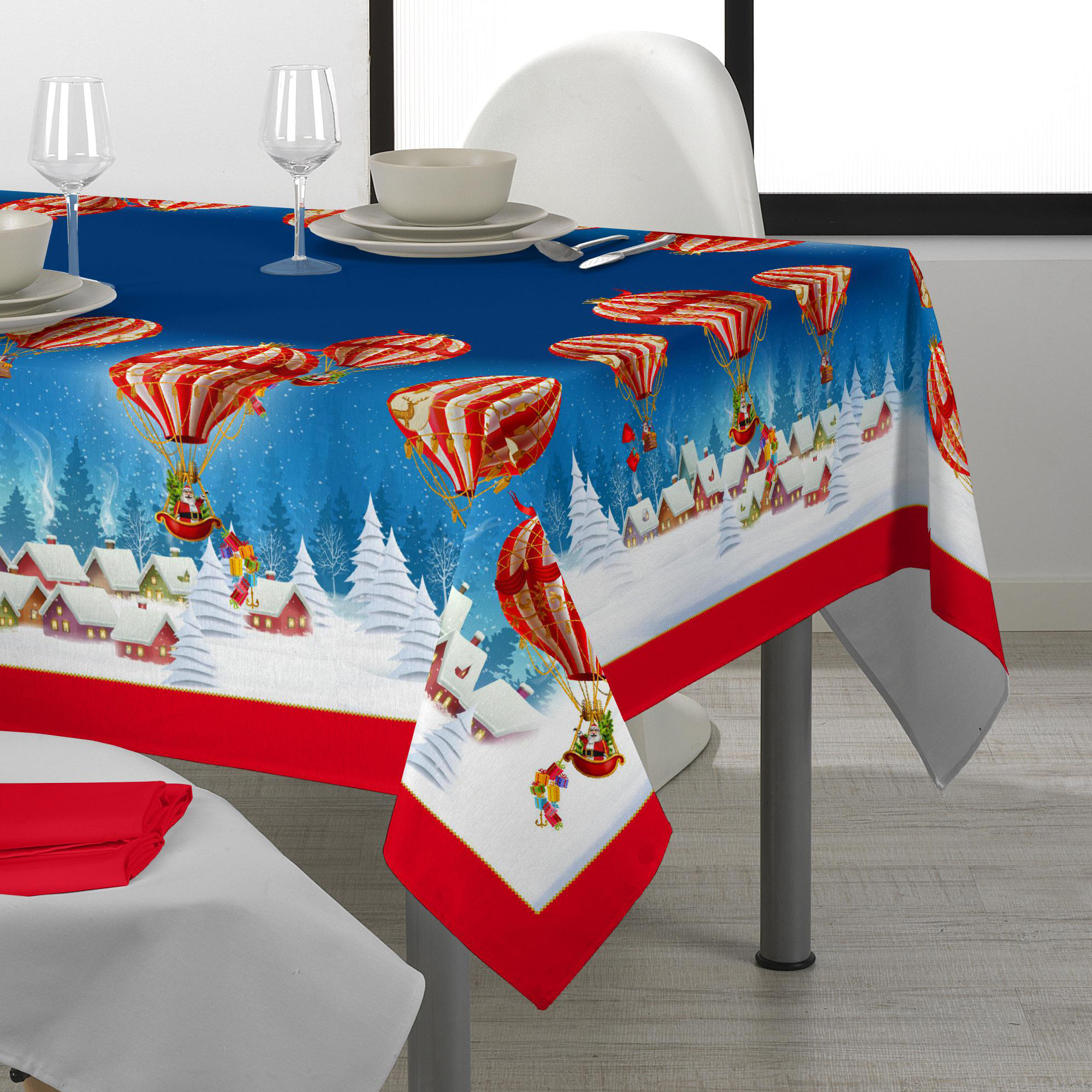 Christmas Tablecloth Ballon multicolor Maè