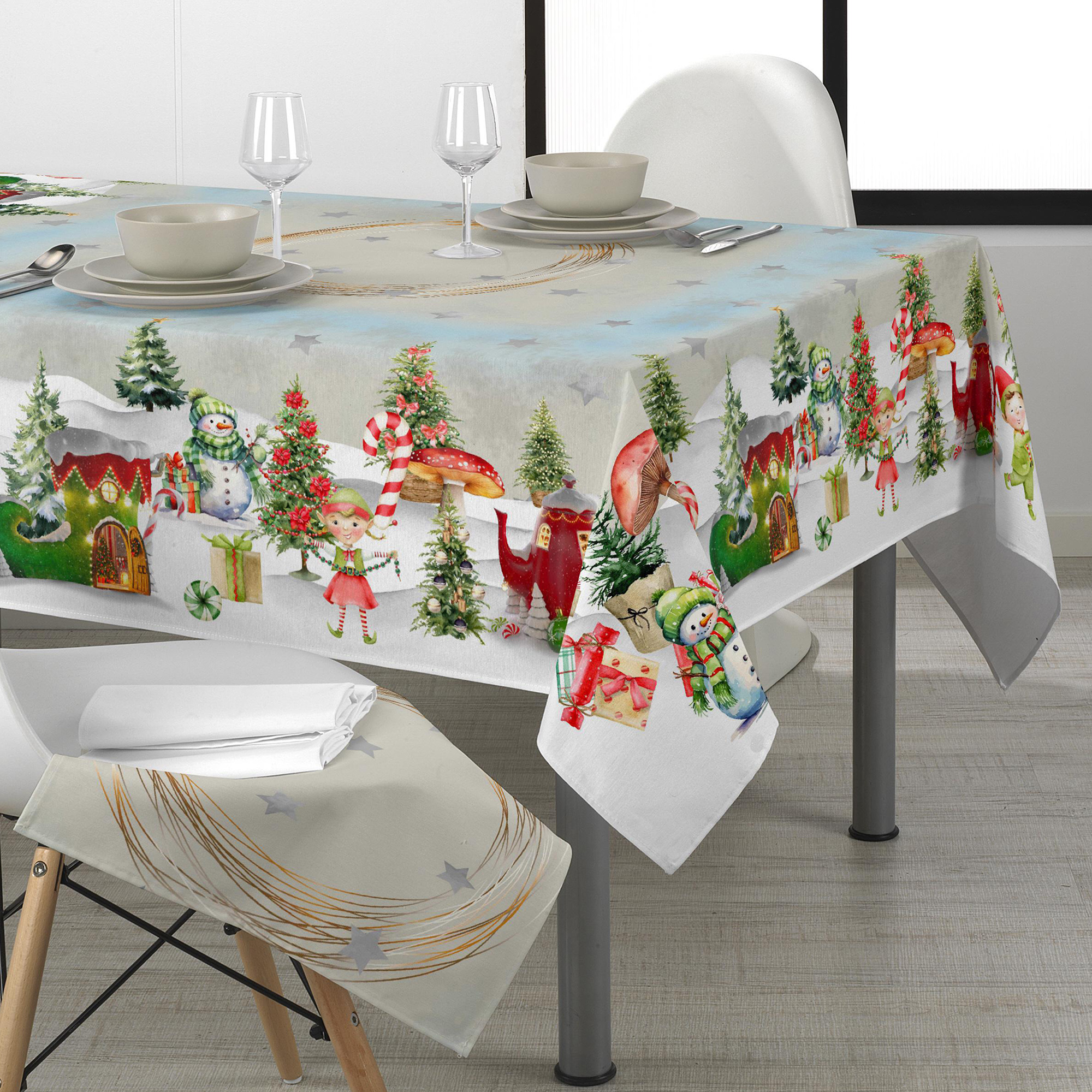 Panama Fat Christmas Tablecloth multicolor Maè