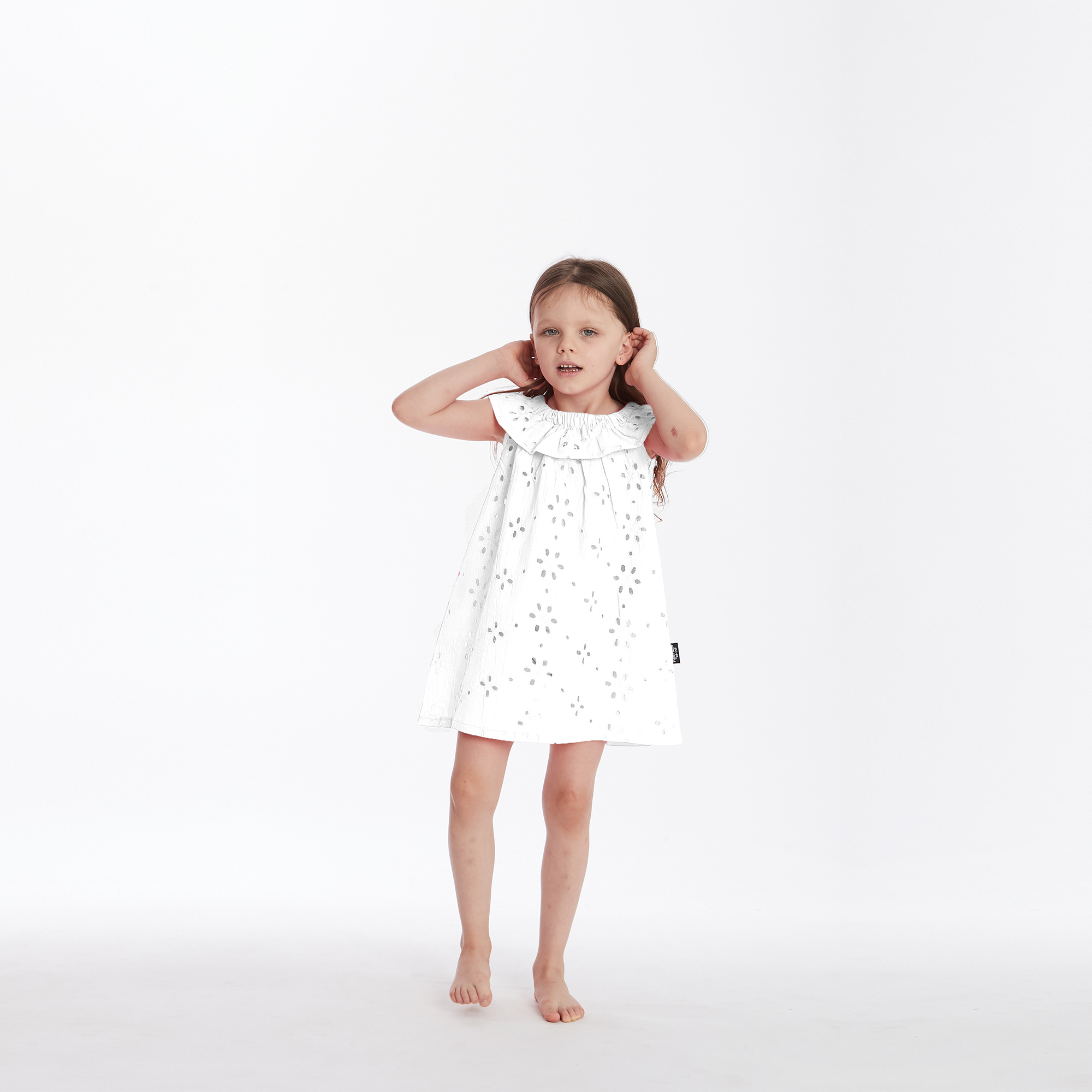 Baby dress Curly St. Gallen white bianco Happy People