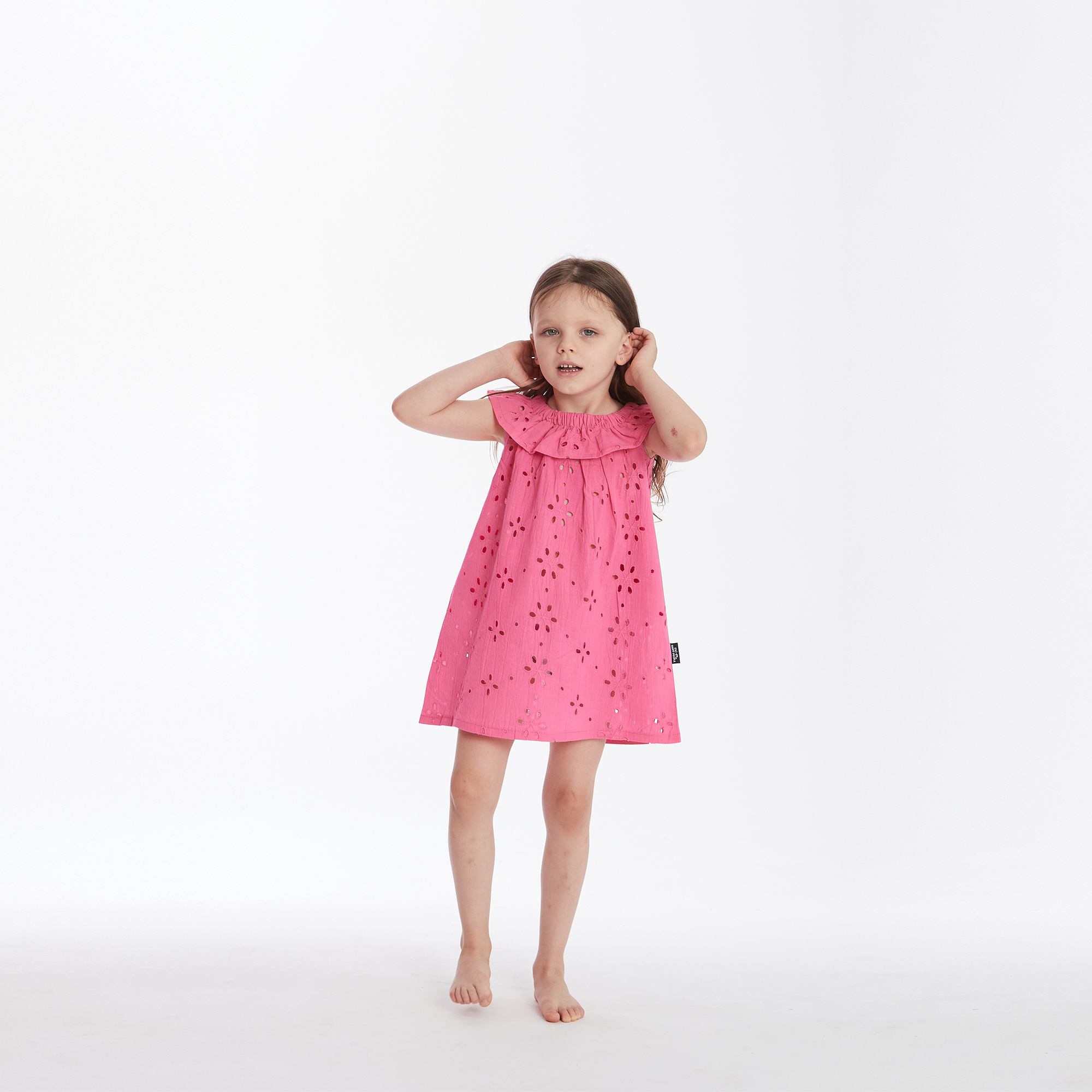 Baby dress Curly St. Rooster fuchsia fuxia Happy People