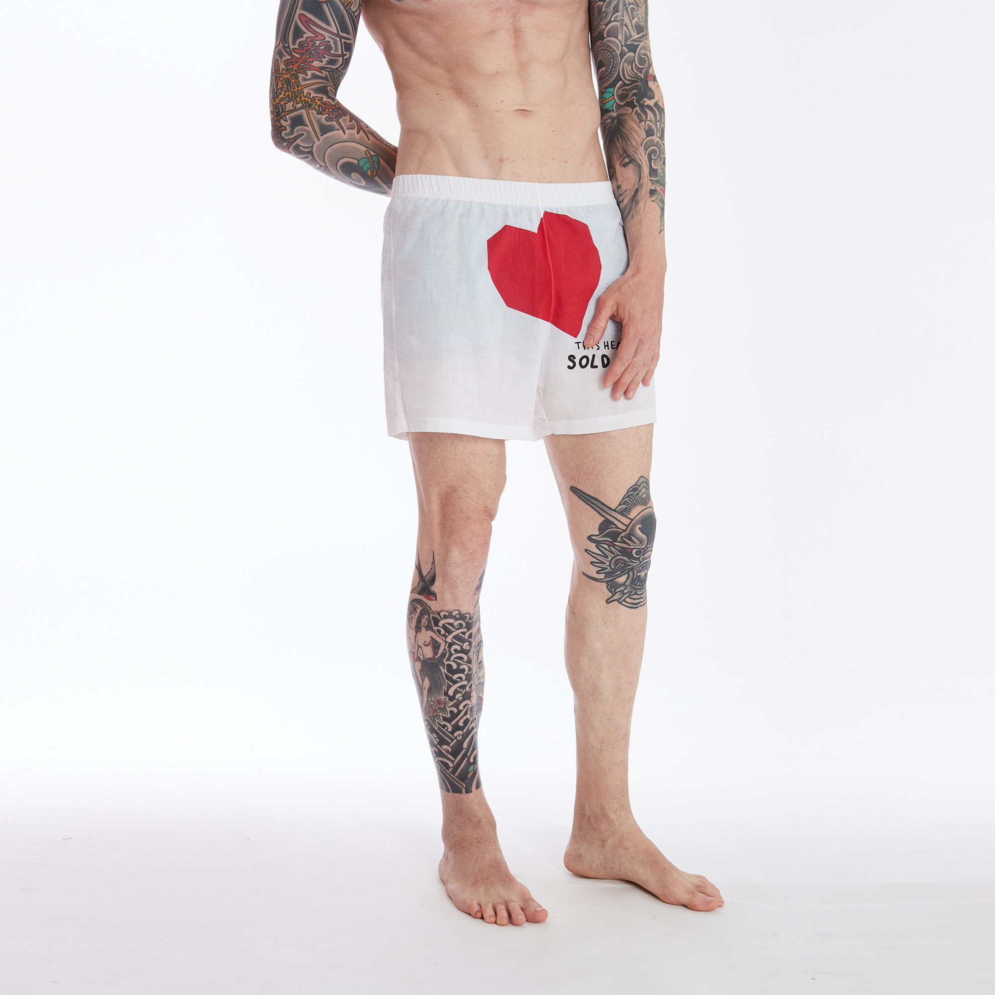 Valentins-Boxershorts multicolor Happy People