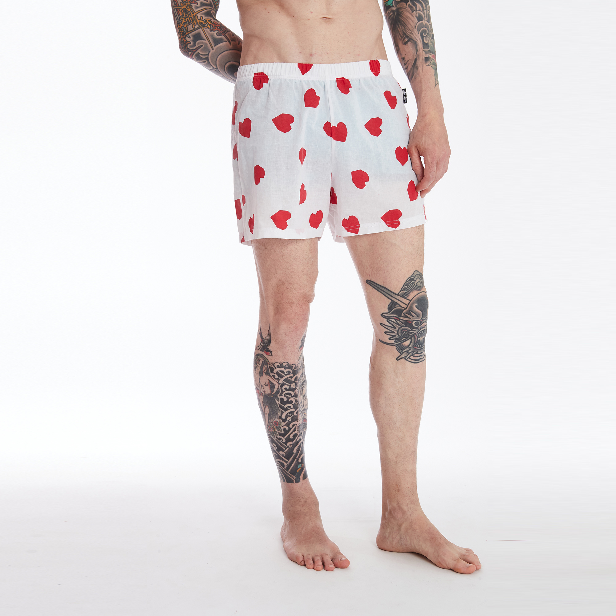 Valentinstag Boxer-Herzen multicolor Happy People