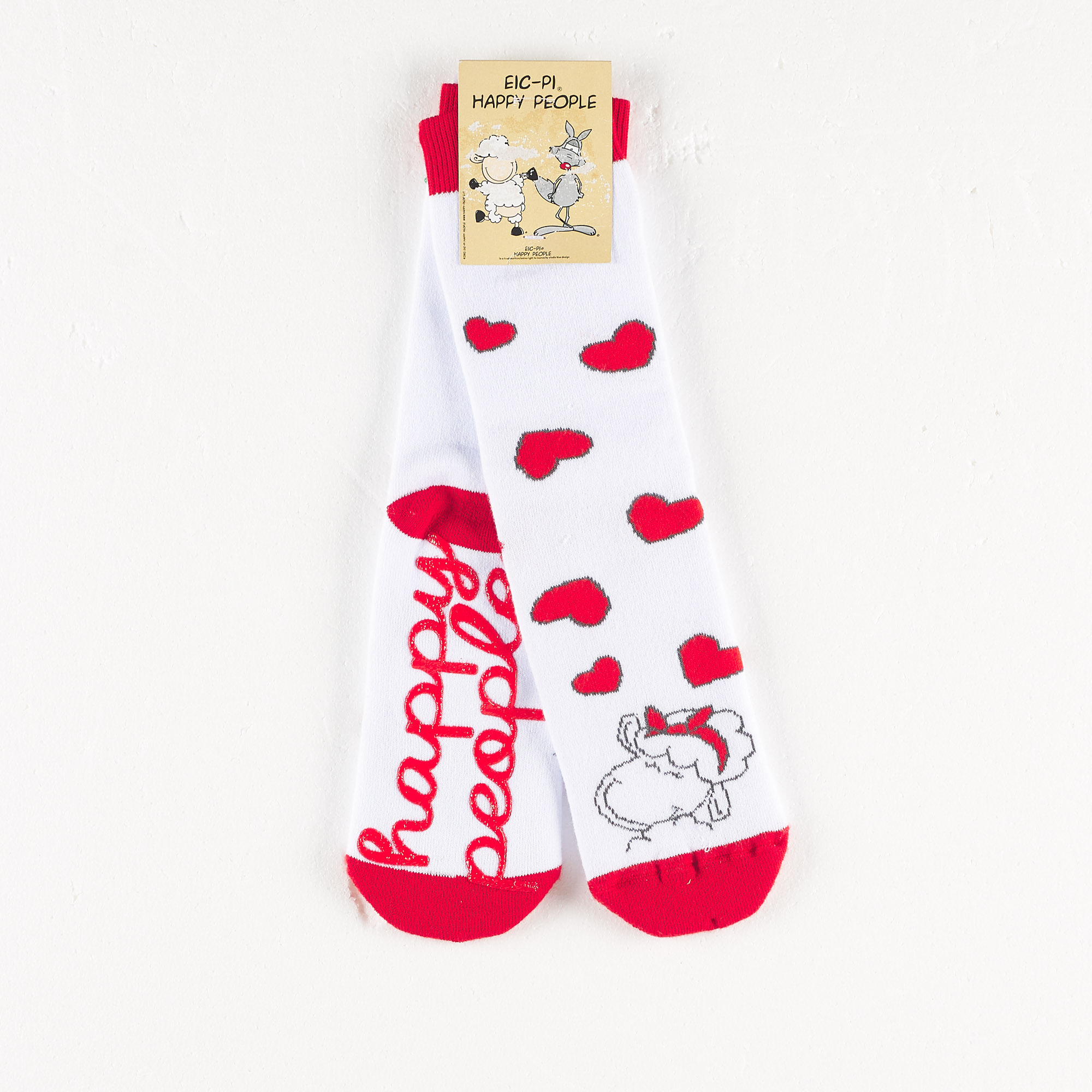 Socken für Frauen zum Valentinstag multicolor Happy People