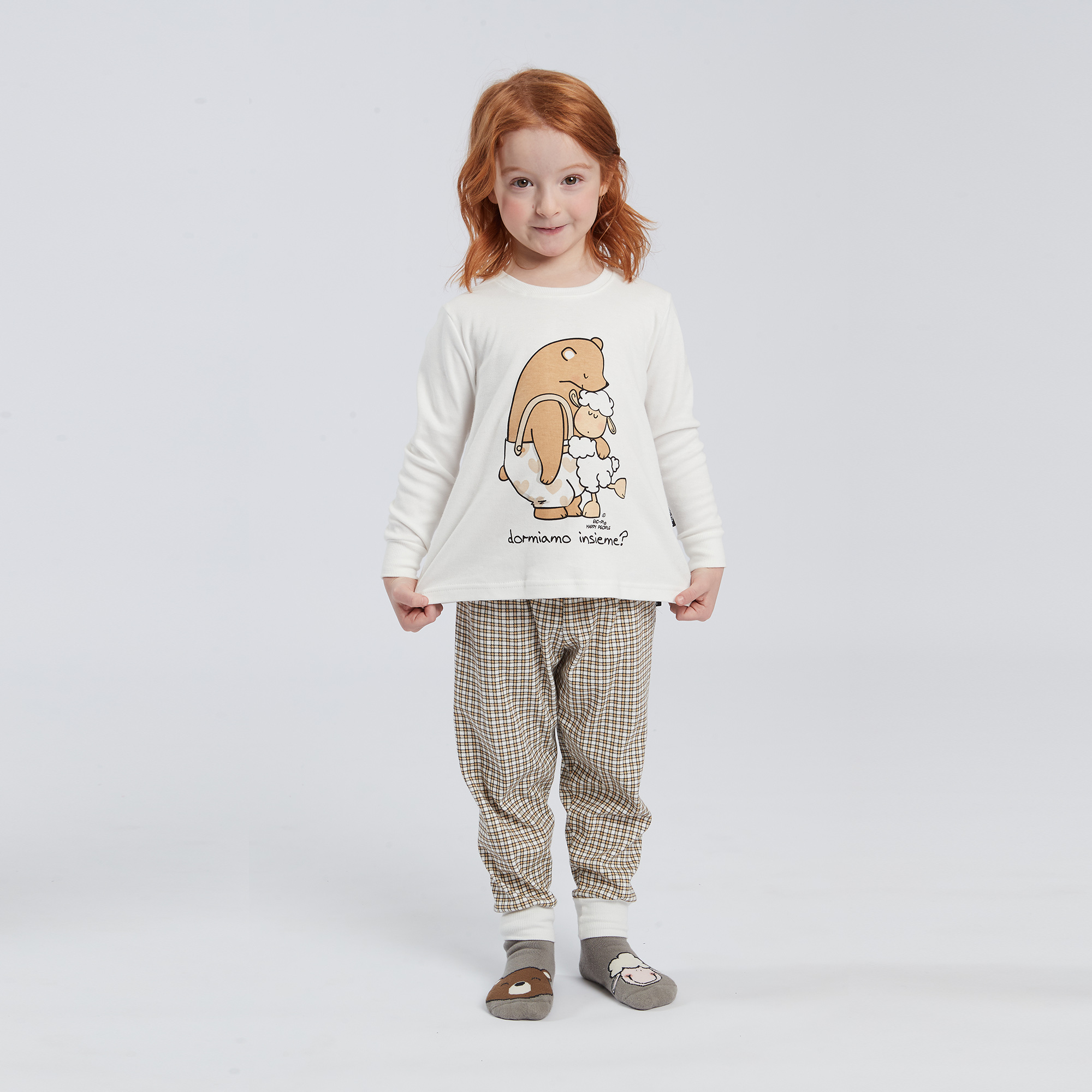 Pyjamas Crew-neck Sleepyhead Girl multicolor Happy People