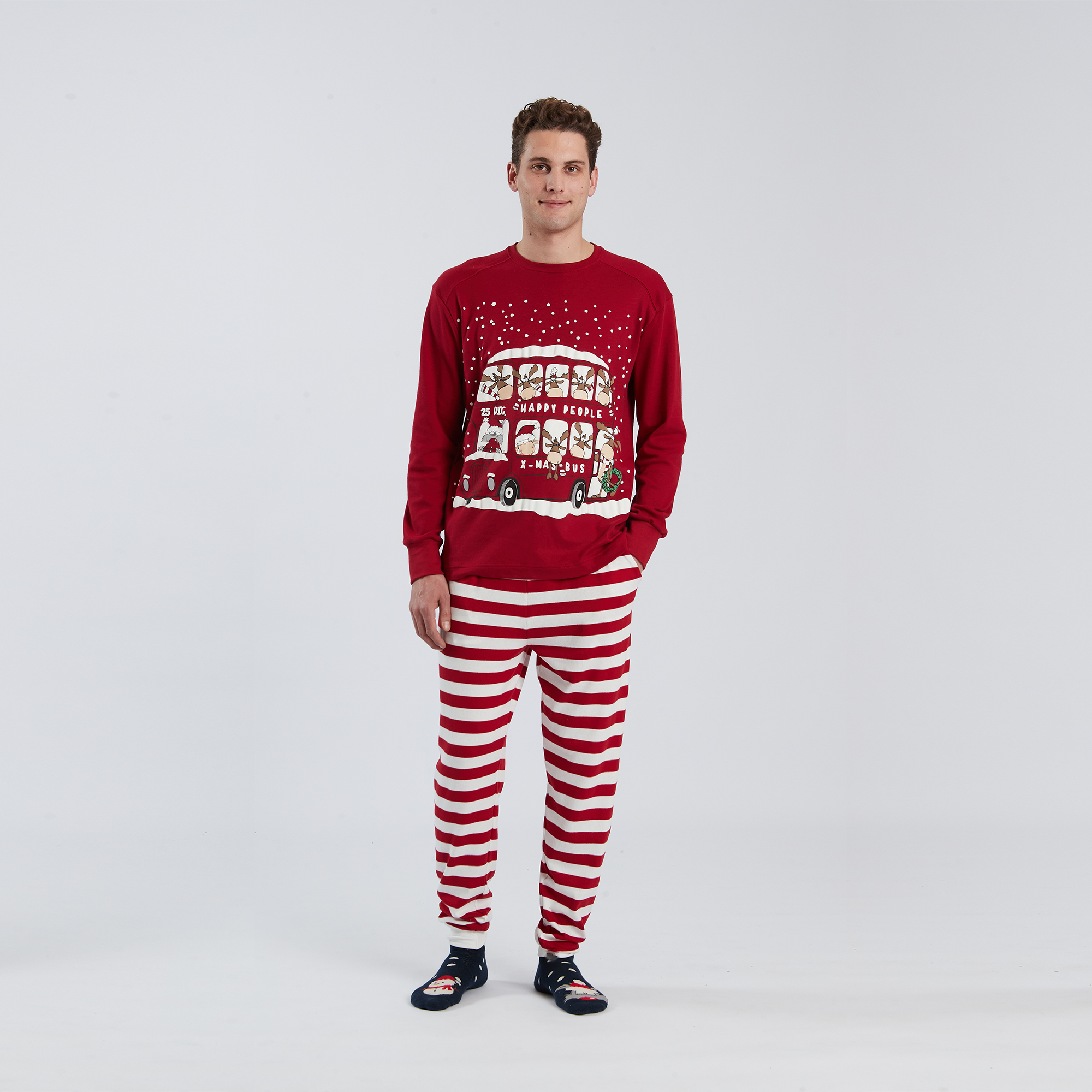 Pigiama Girocollo Uomo - Natale 24 multicolor Happy People