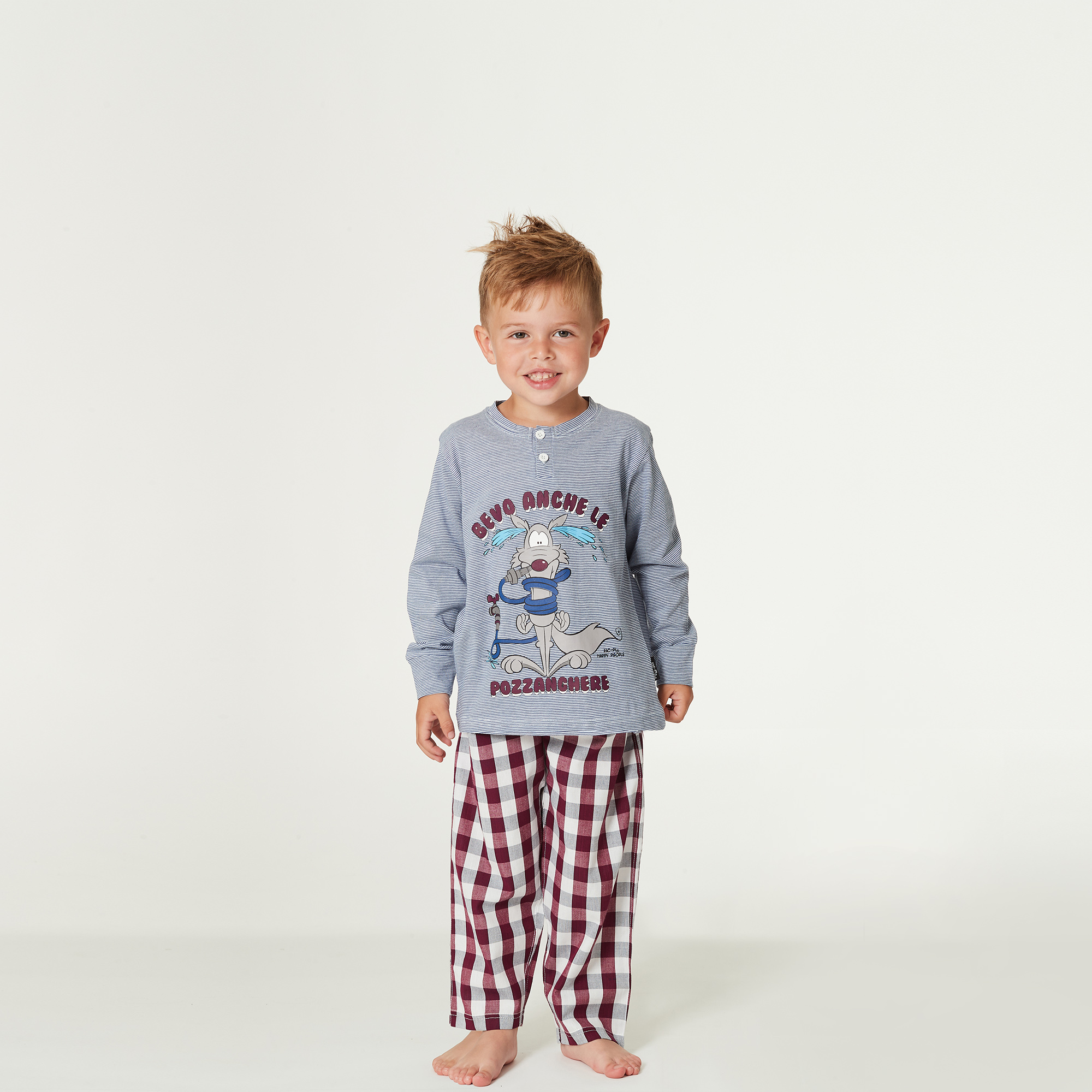 Pyjamas Ml Evening Baby - Pfützen Bild multicolor Happy People