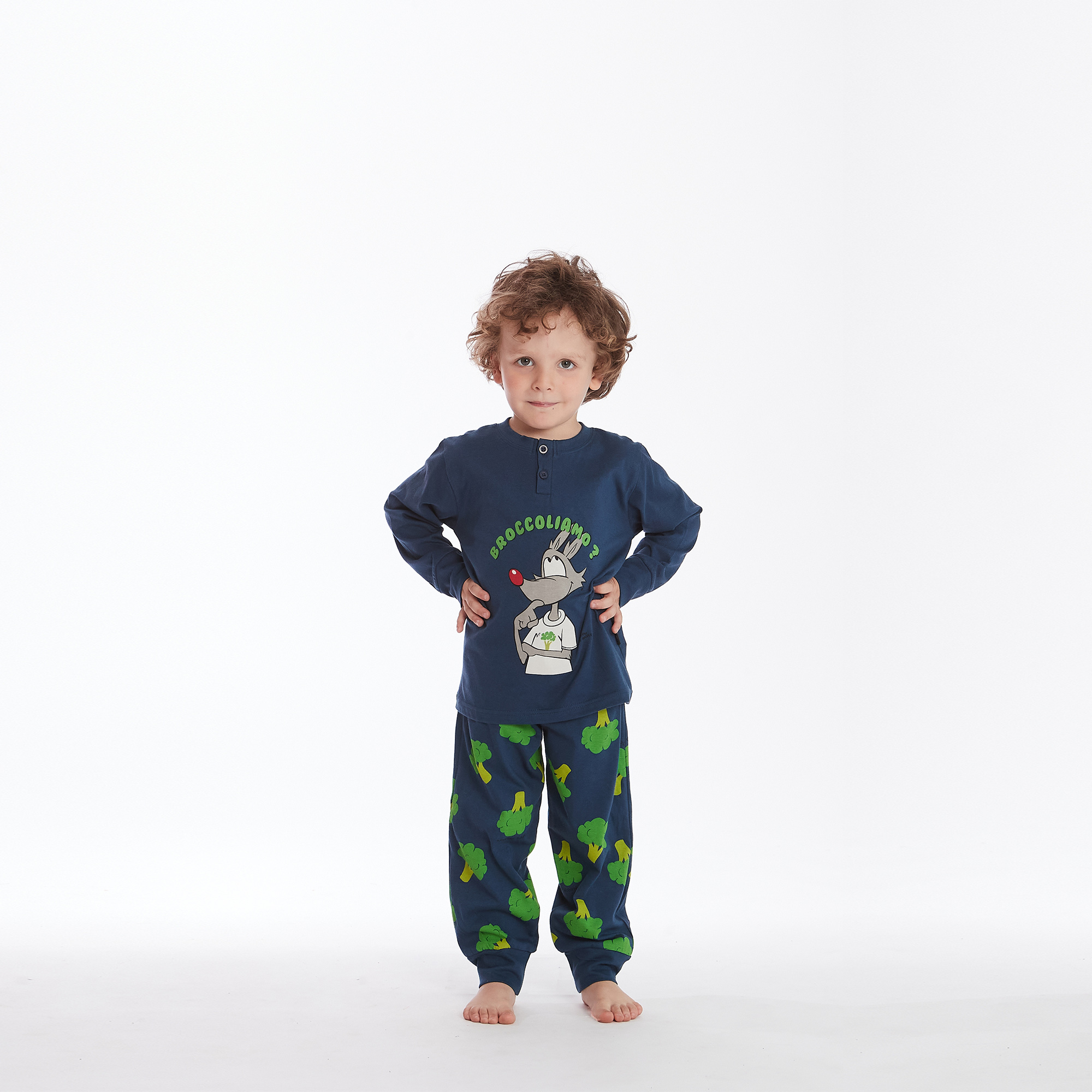 Seraphim Baby Pajamas - Broccoliamo multicolor Happy People