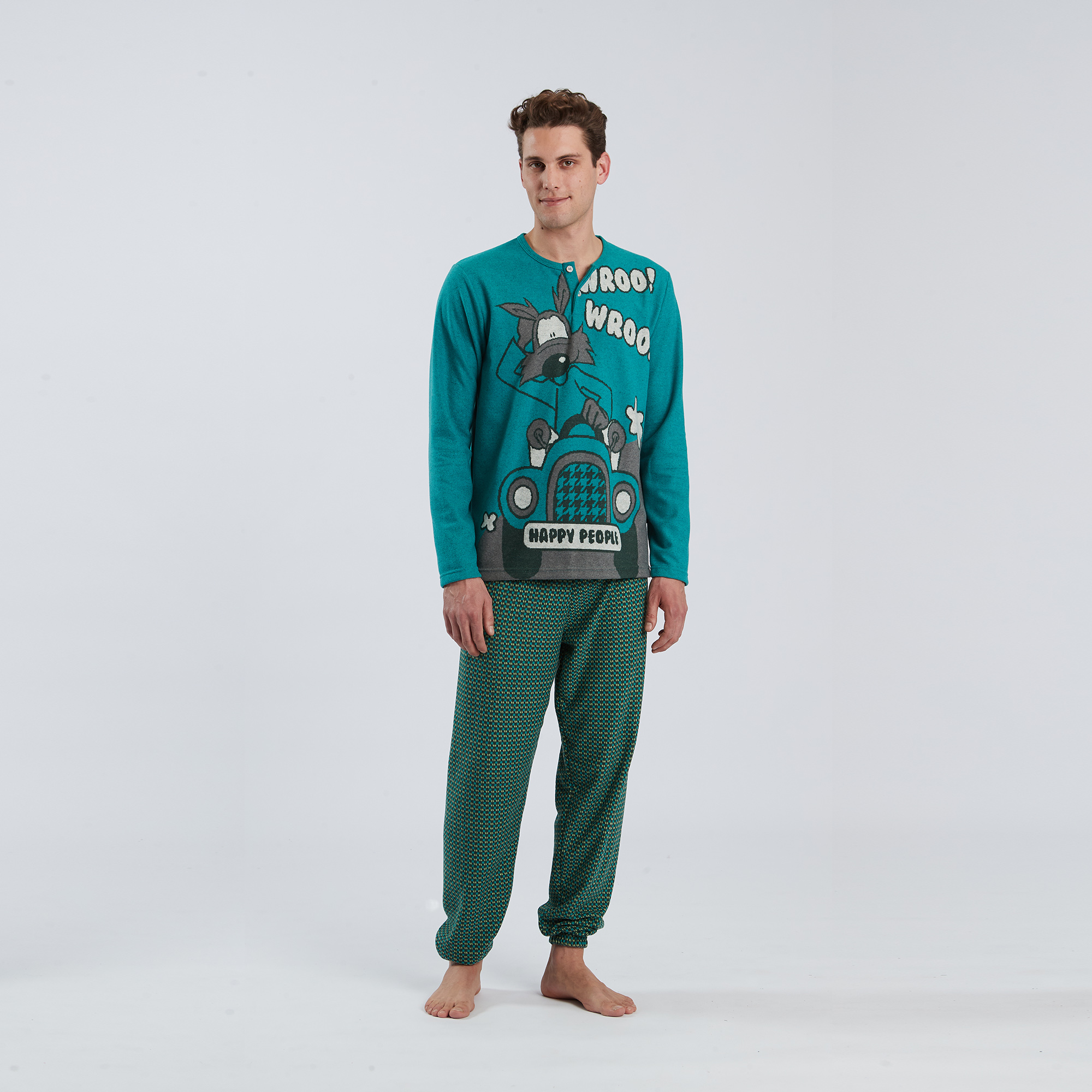 Seraphim Pyjamas - Herren Wroom multicolor Happy People