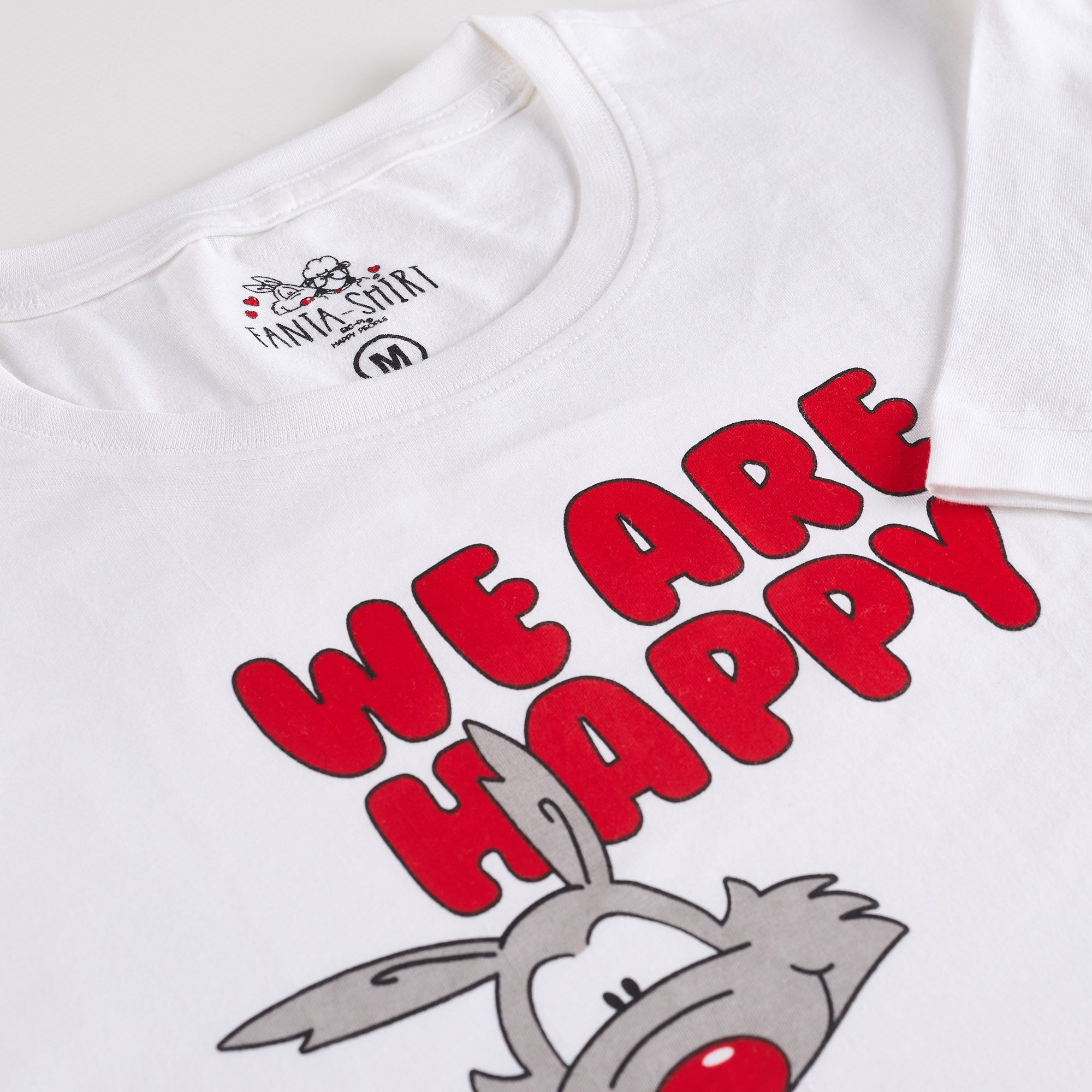 Футболка мм Fantashirt Мы счастливы bianco Happy People