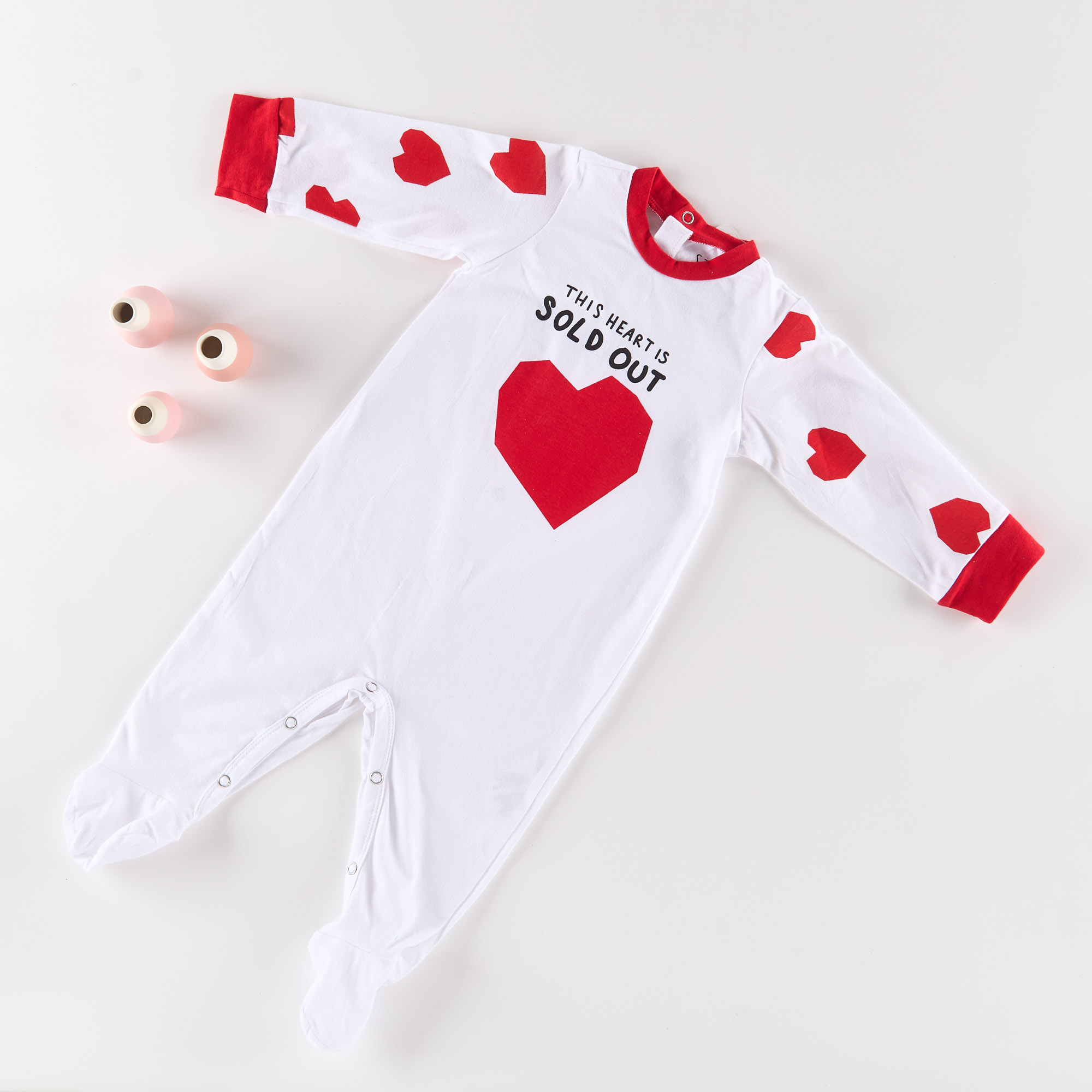 Valentine's Day jumpsuit multicolor Happy People